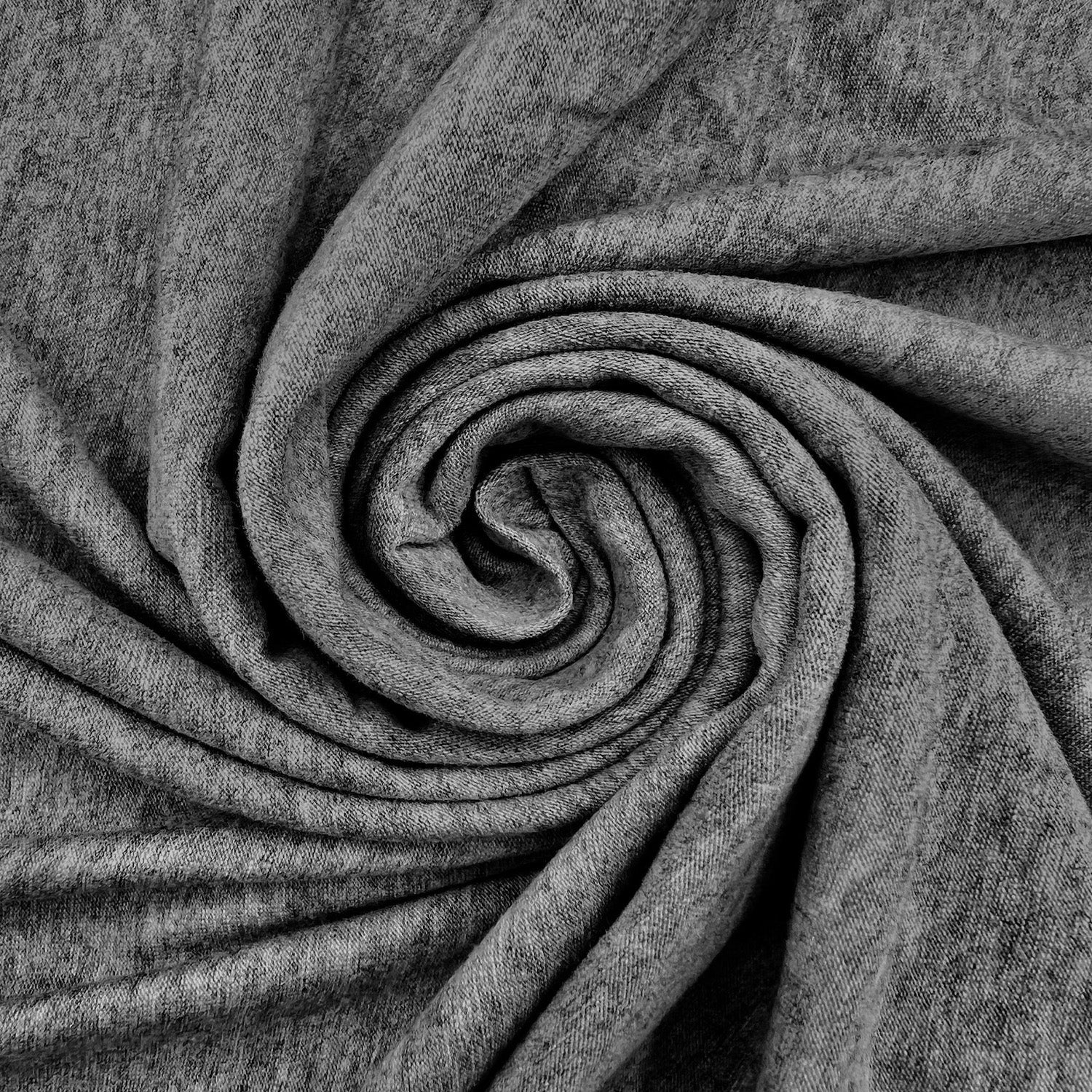 Cotton Spandex Jersey | Spandex & Cotton T-Shirt Fabric 10 oz | Charcoal Grey - EOVEA