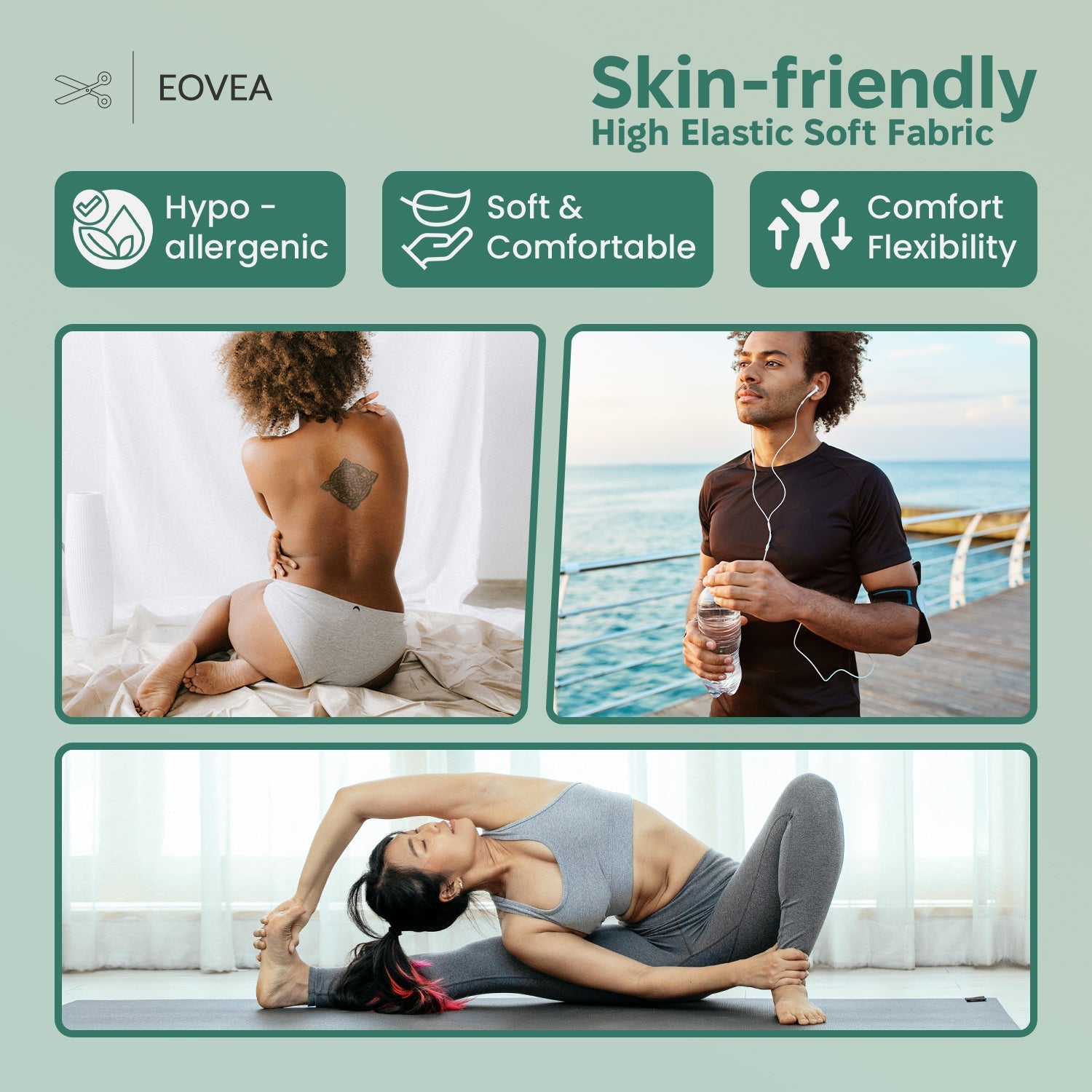 Cotton Spandex Jersey | Spandex & Cotton T-Shirt Fabric 10 oz | Ever Green - EOVEA