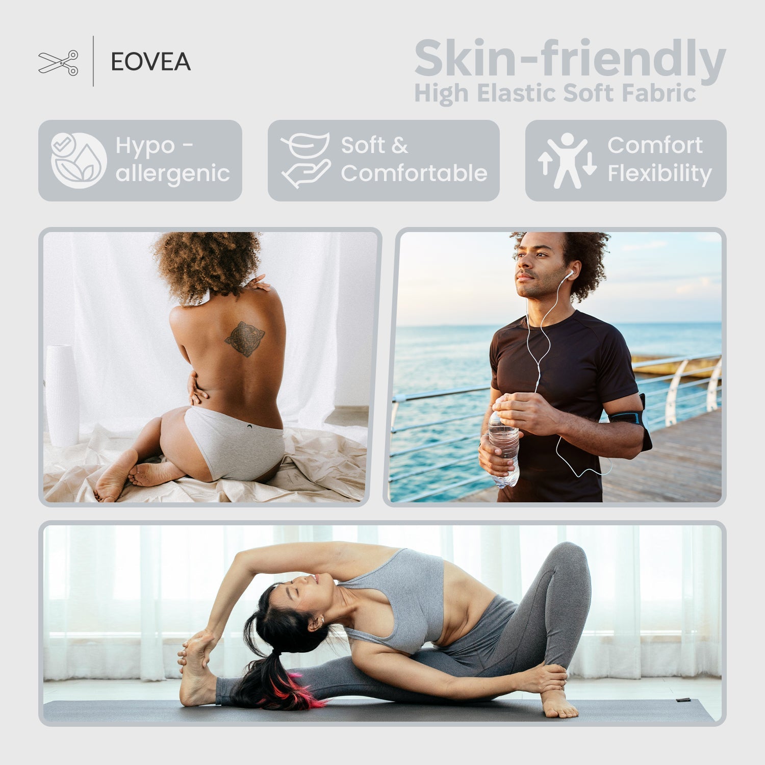 Cotton Spandex Jersey | Spandex & Cotton T-Shirt Fabric 10 oz | White - EOVEA