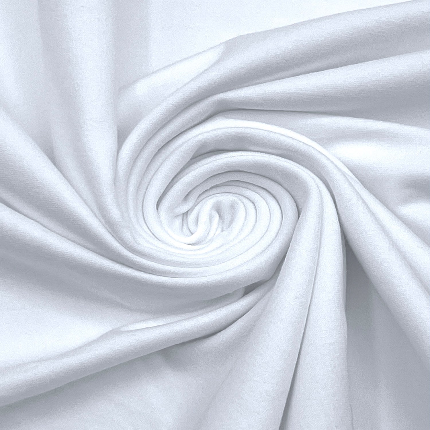 Cotton Spandex Jersey | Spandex & Cotton T-Shirt Fabric 10 oz | White - EOVEA
