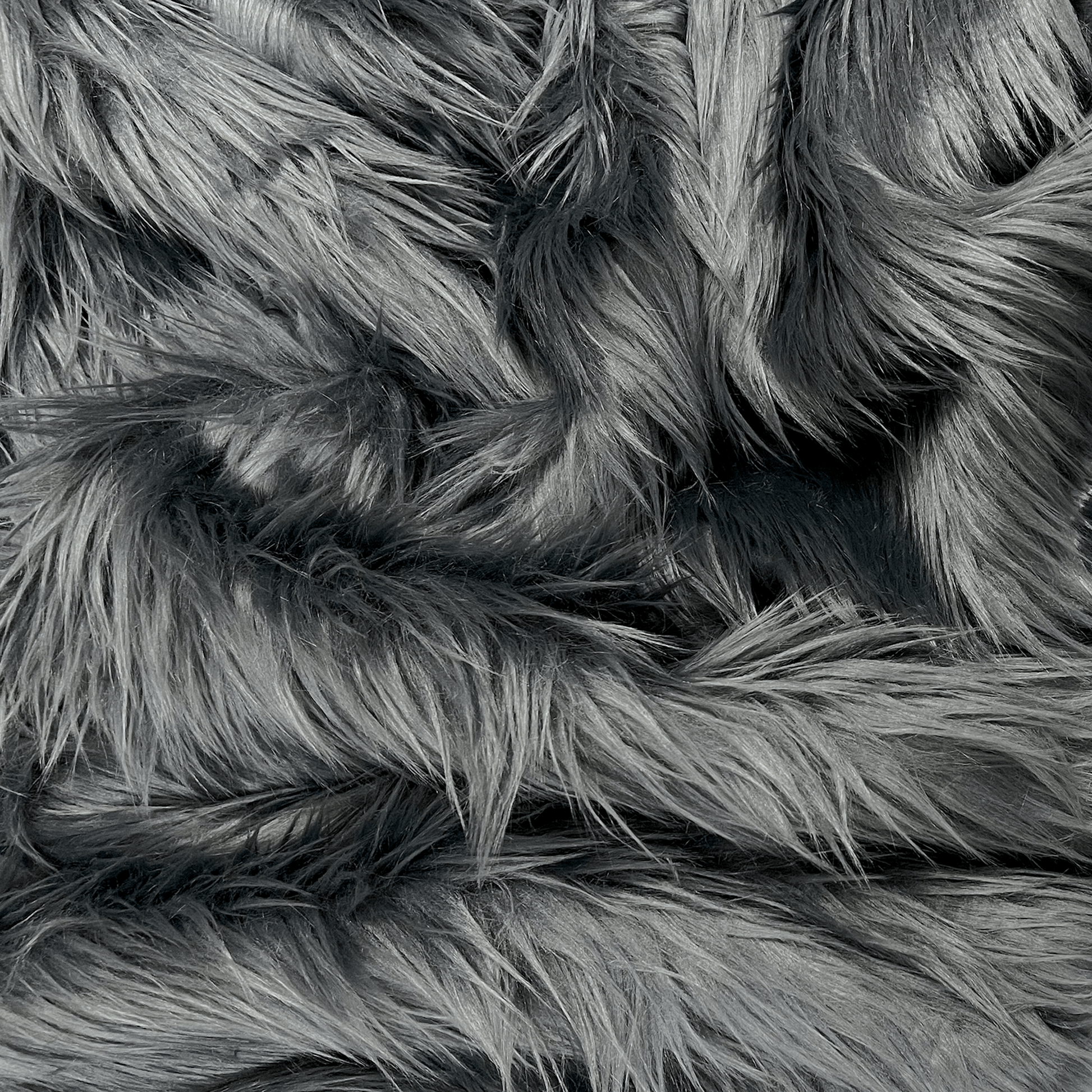 Faux Fur Fabric | Fake Fur Fabric| Dark Grey - EOVEA