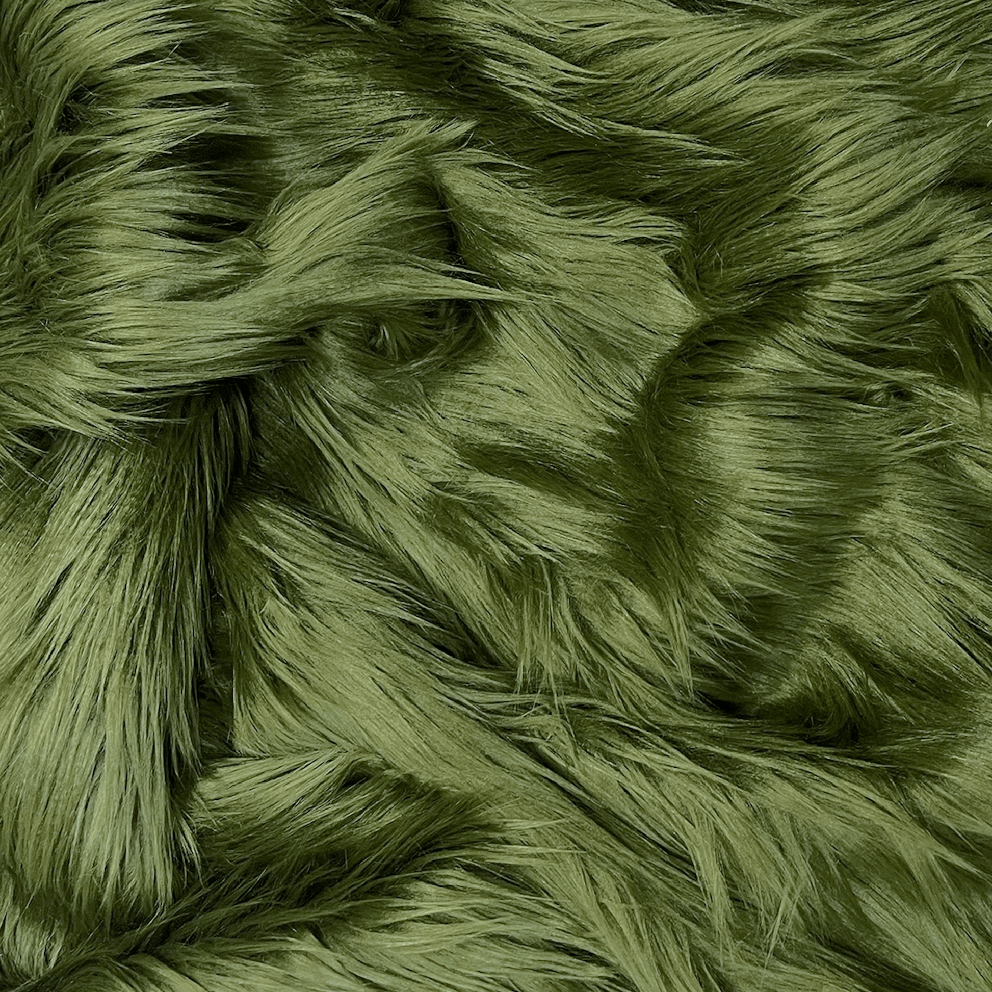 Faux Fur Fabric | Fake Fur Fabric | Dark Olive - EOVEA