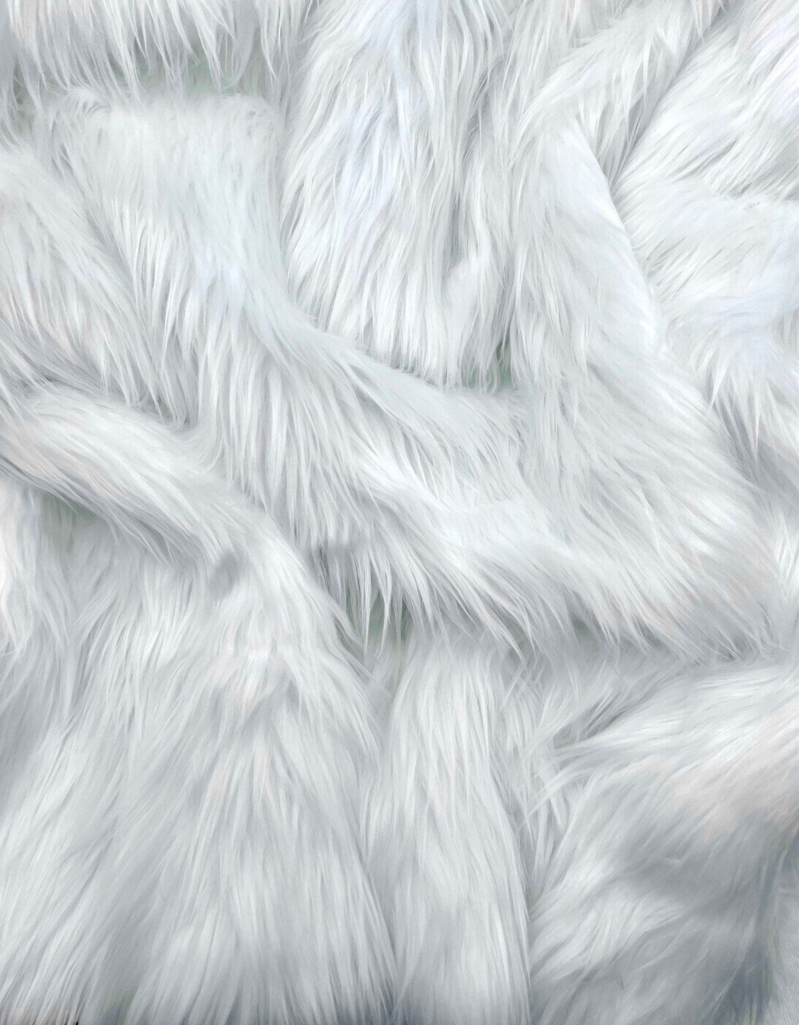 Faux Fur Fabric | Fake Fur Fabric | White - EOVEA