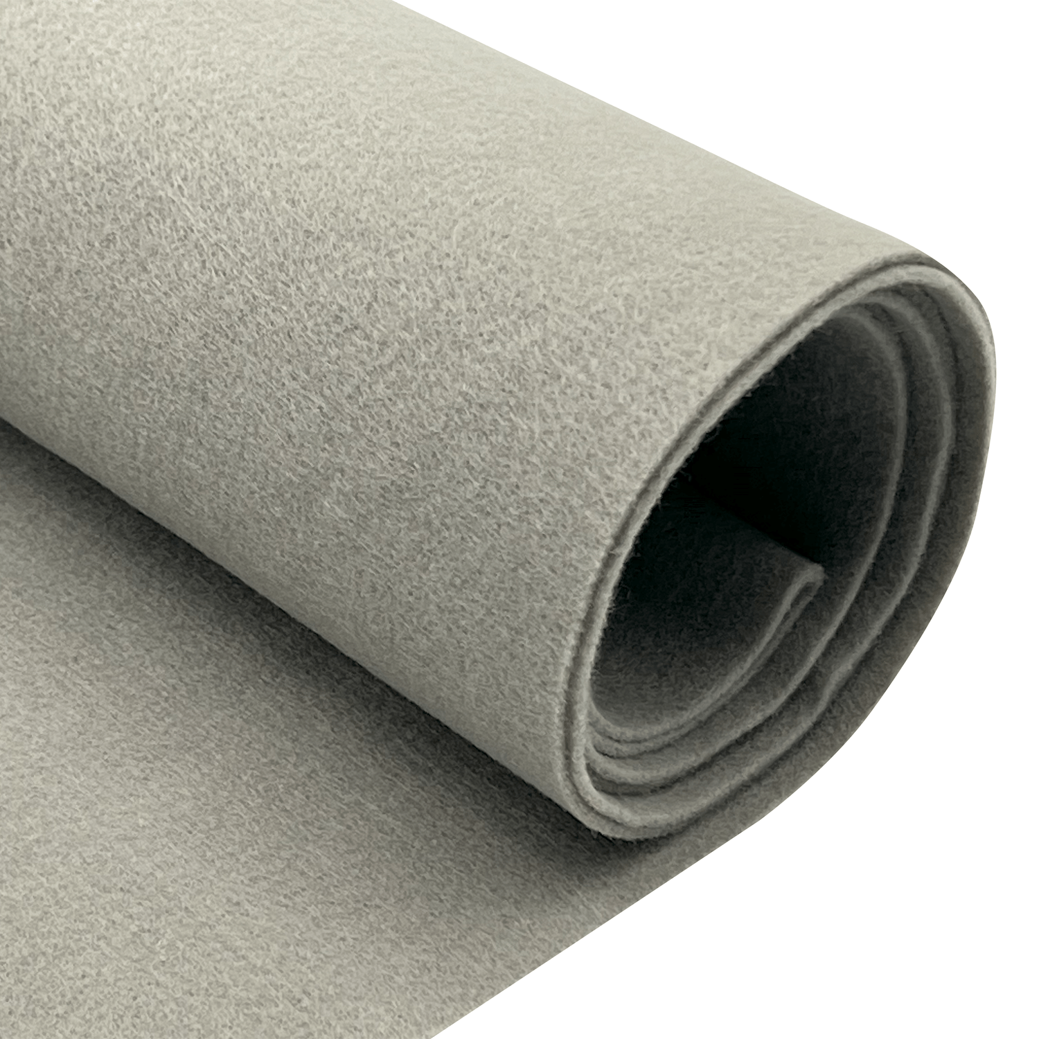 Felt Fabric |  1.6mm Thick Felt By The Yard | Platinum Grey - EOVEA