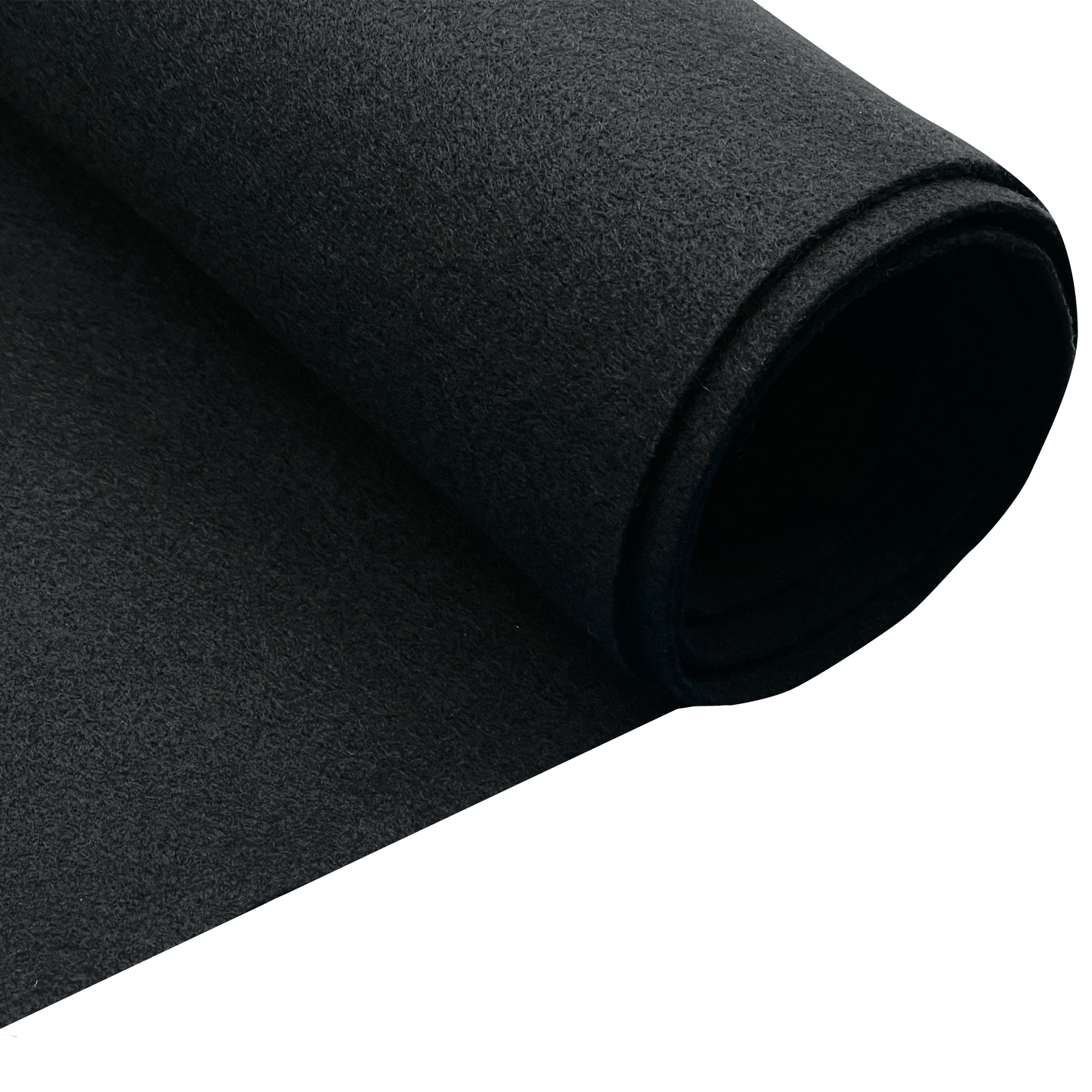 Felt Fabric | 3.2 mm Thick Acrylic Felt By The Yard | Black - EOVEA