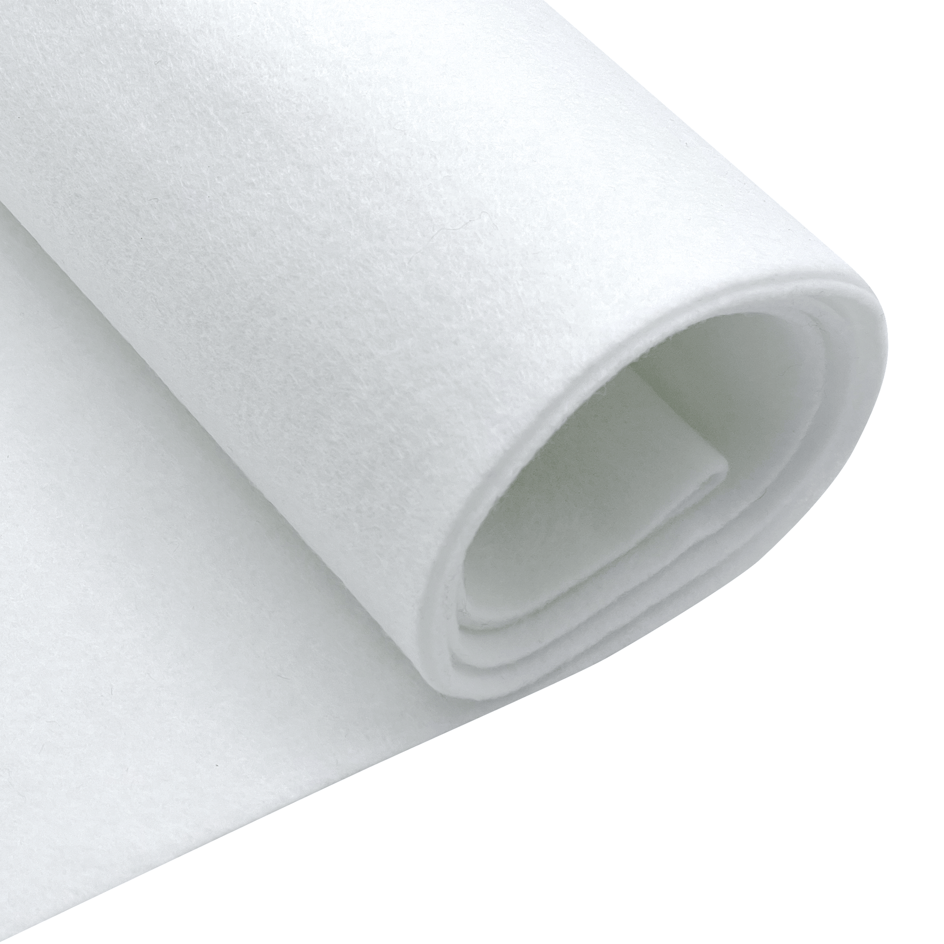 Felt Fabric | 3.2 mm Thick Acrylic Felt By The Yard | White - EOVEA