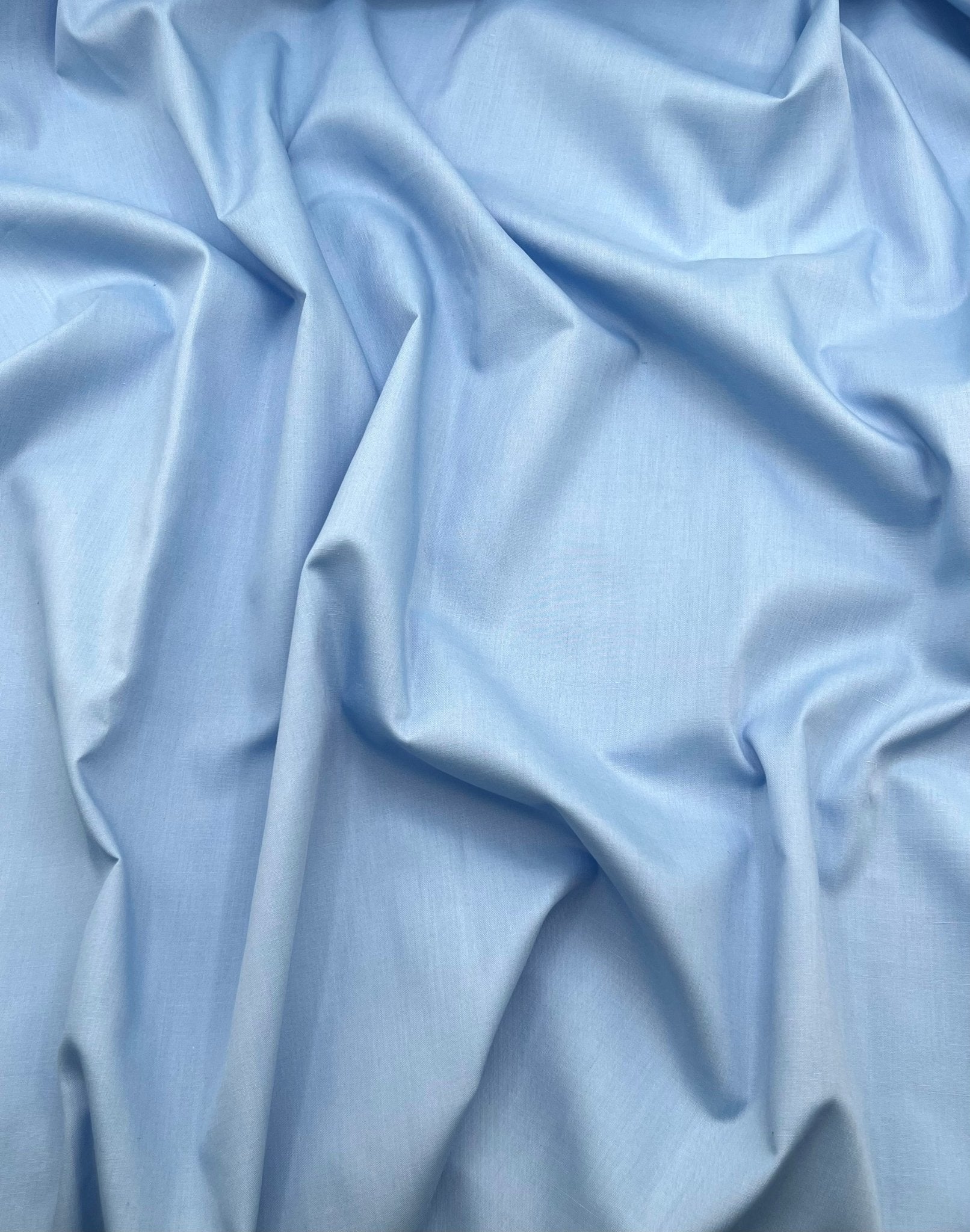 Poly Cotton Fabric for Sewing | Broadcloth Fabric | Baby Blue - EOVEA