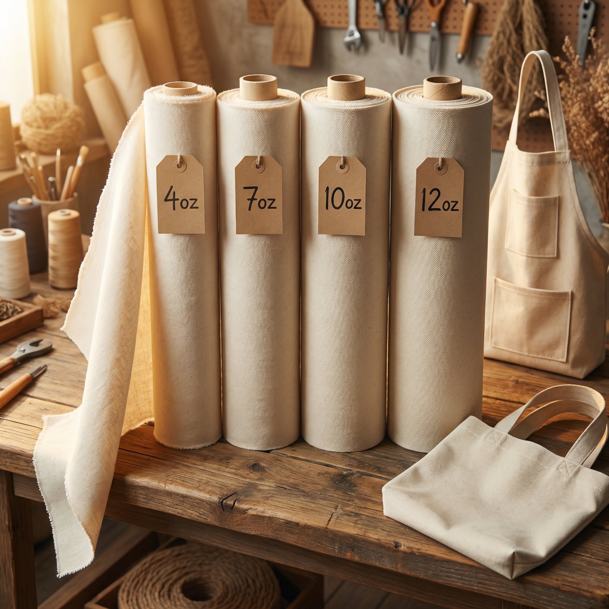 Cotton Canvas Fabric: Choosing the Best 4oz, 7oz, 10oz & 12oz Cotton Duck for Your Project