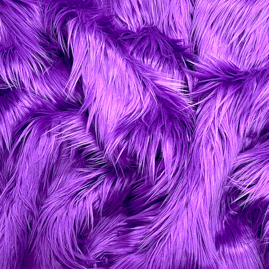 EOVEA Shaggy Faux Fur Fabric | Purple