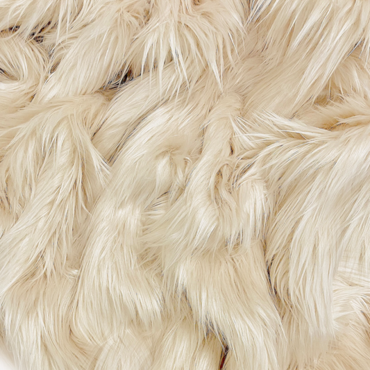 EOVEA Shaggy Faux Fur Fabric | Latte