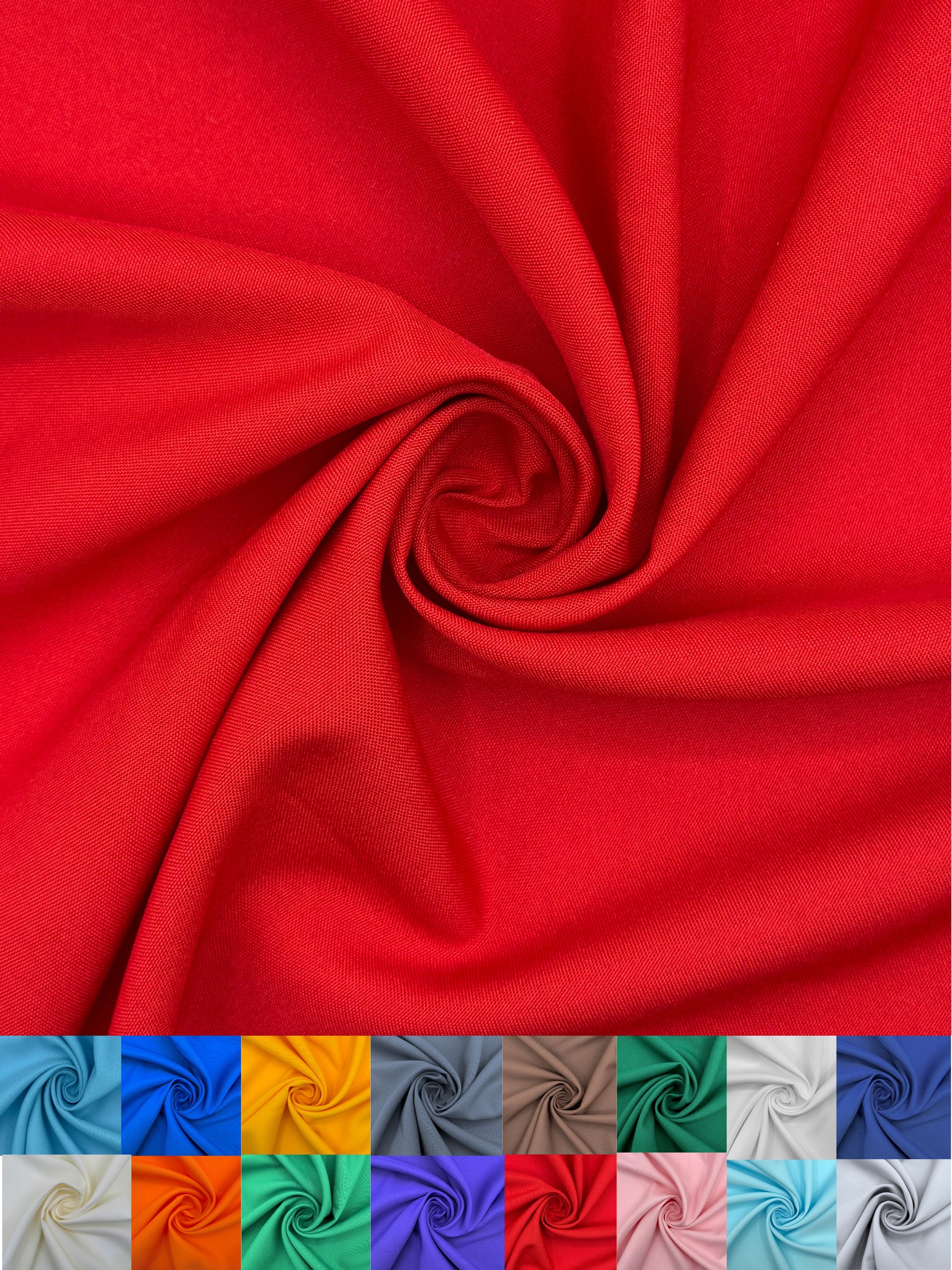 Premium Polyester Poplin Fabric 60 Inch Wide - Sold by the Yard