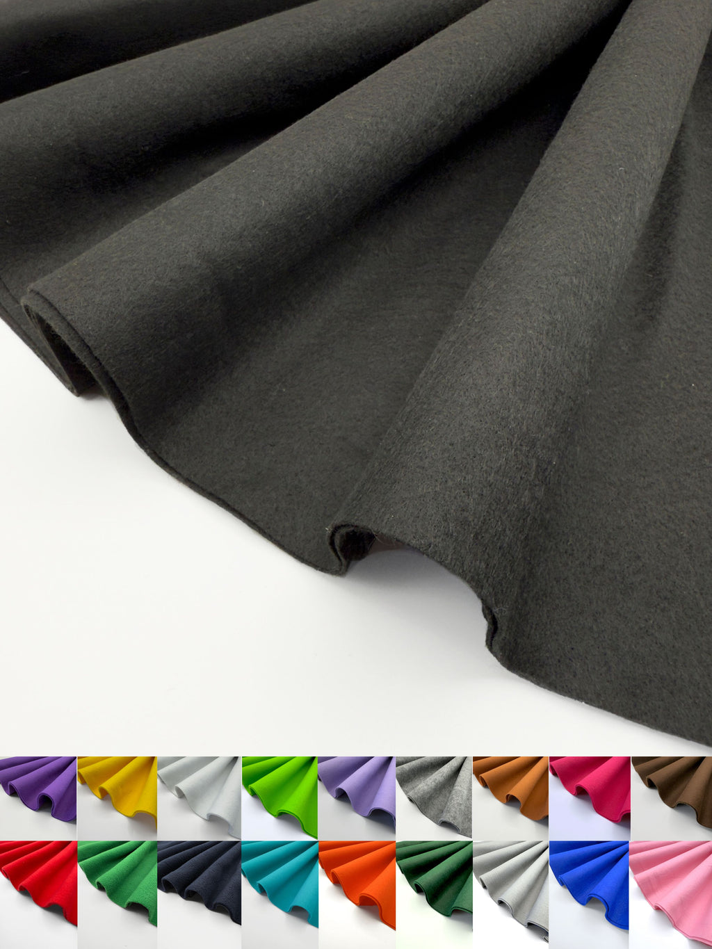 Acrylic Felt Fabric |  1.6mm Thick Felt By The Roll | 20 Yard - Main Product Image