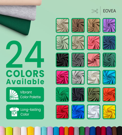 Cotton Spandex Fabric | Spandex & Cotton T-Shirt Fabric 10 oz | Kelly Green - EOVEA