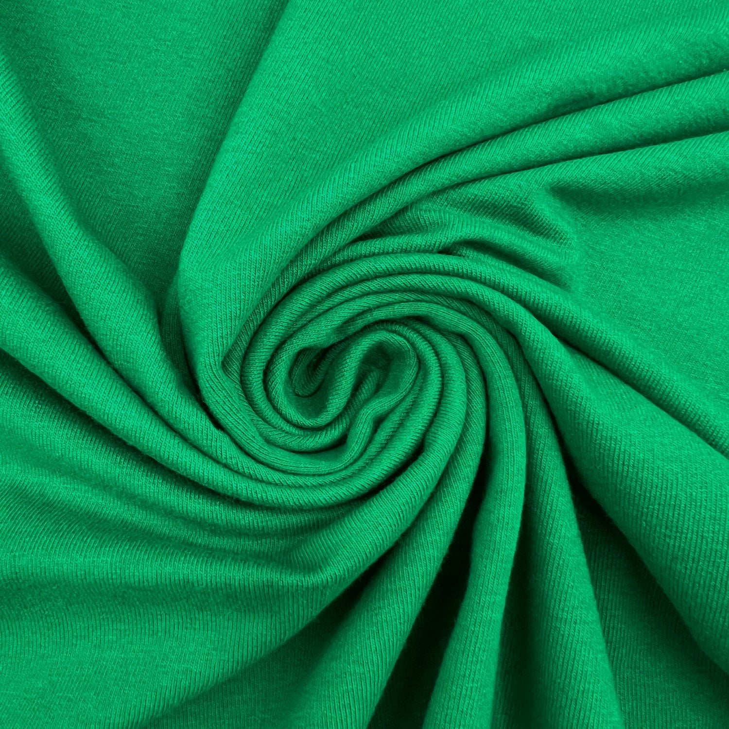 Cotton Spandex Jersey Fabric - Kelly Green