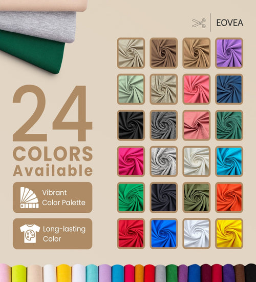 Cotton Spandex Fabric | Spandex & Cotton T-Shirt Fabric 10 oz | Khaki - EOVEA