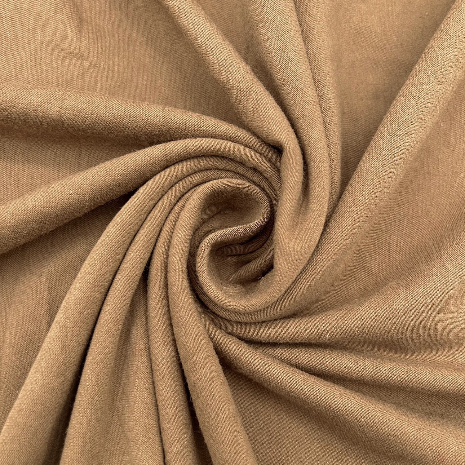 Cotton Spandex Jersey Fabric - Khaki