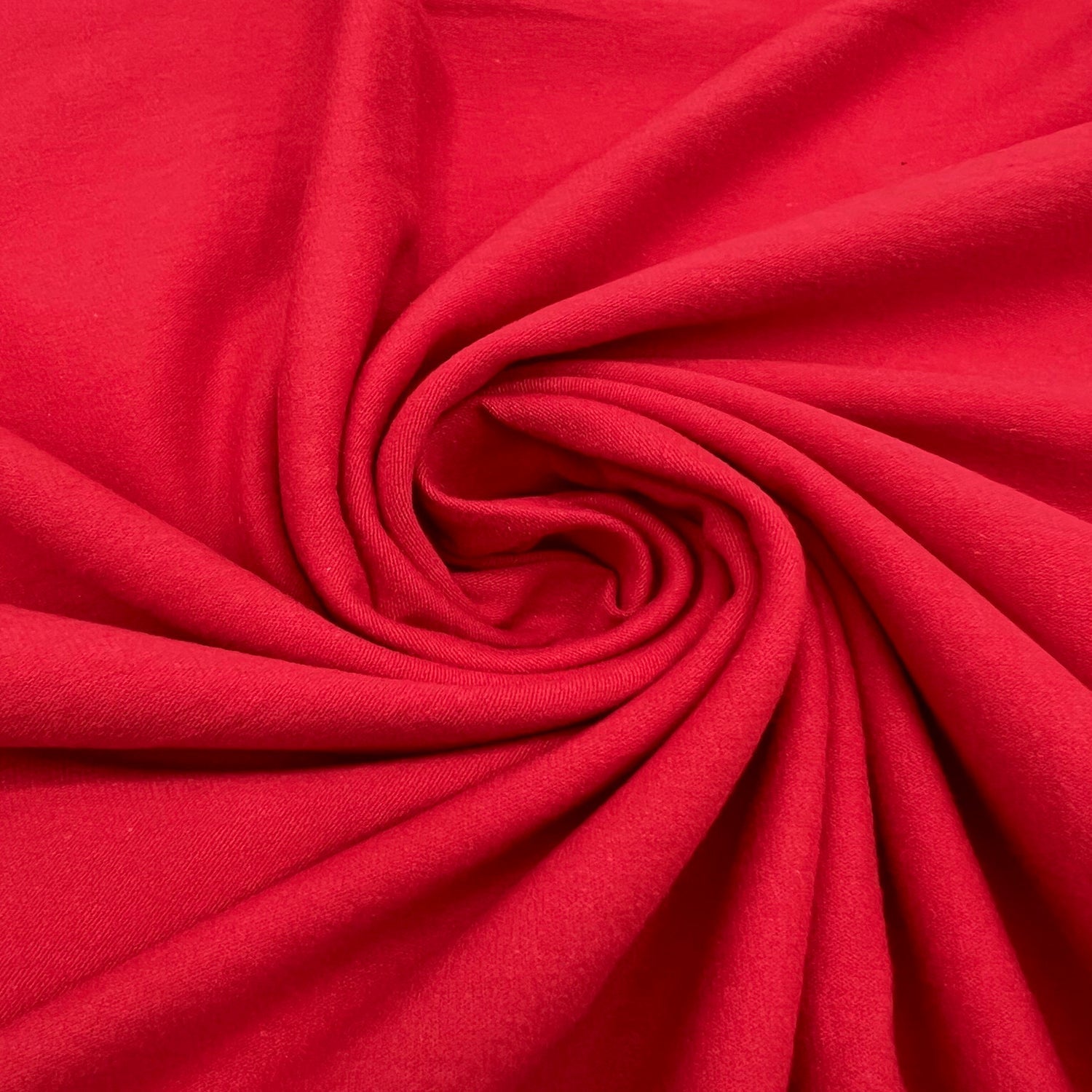 Cotton Spandex Jersey Fabric - Red