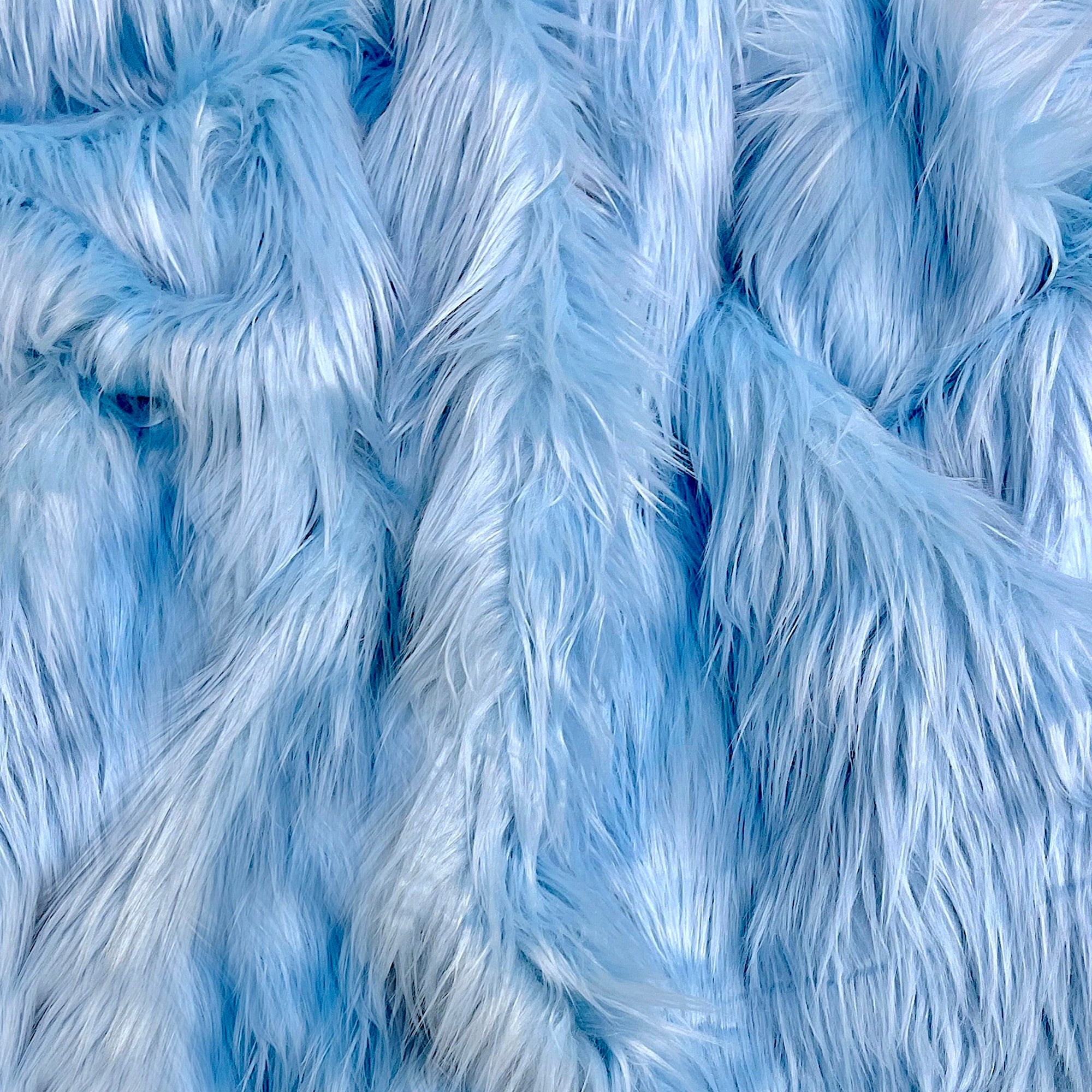 Faux Fur Fabric | Fake Fur Fabric | Baby Blue - EOVEA