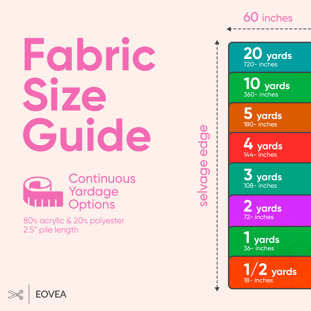 Faux Fur Fabric | Fake Fur Fabric | Bubble Gum - EOVEA