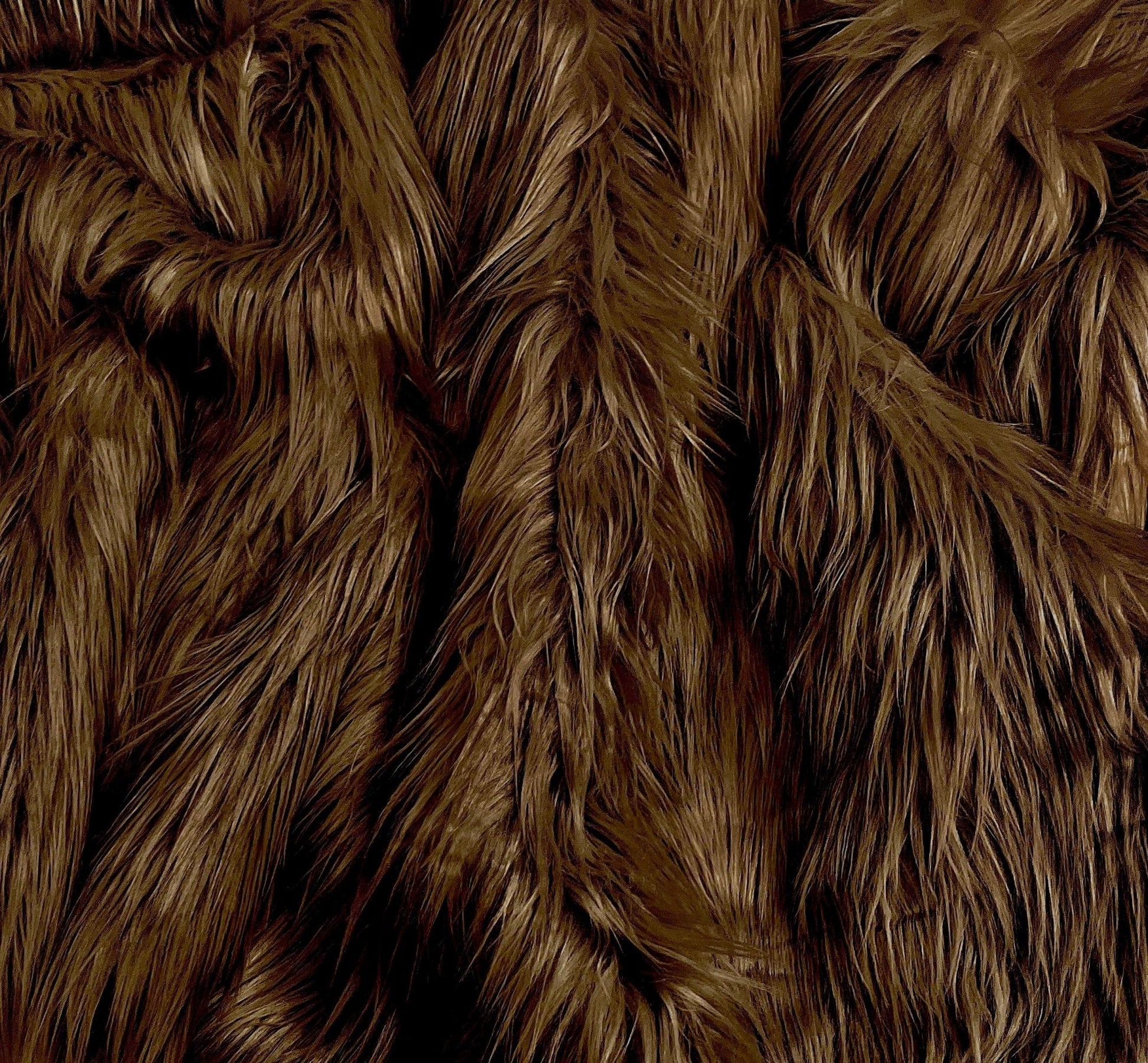 Faux Fur Fabric | Fake Fur Fabric | Chocolate - EOVEA