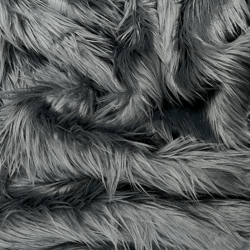 Faux Fur Fabric | Fake Fur Fabric| Dark Grey - EOVEA