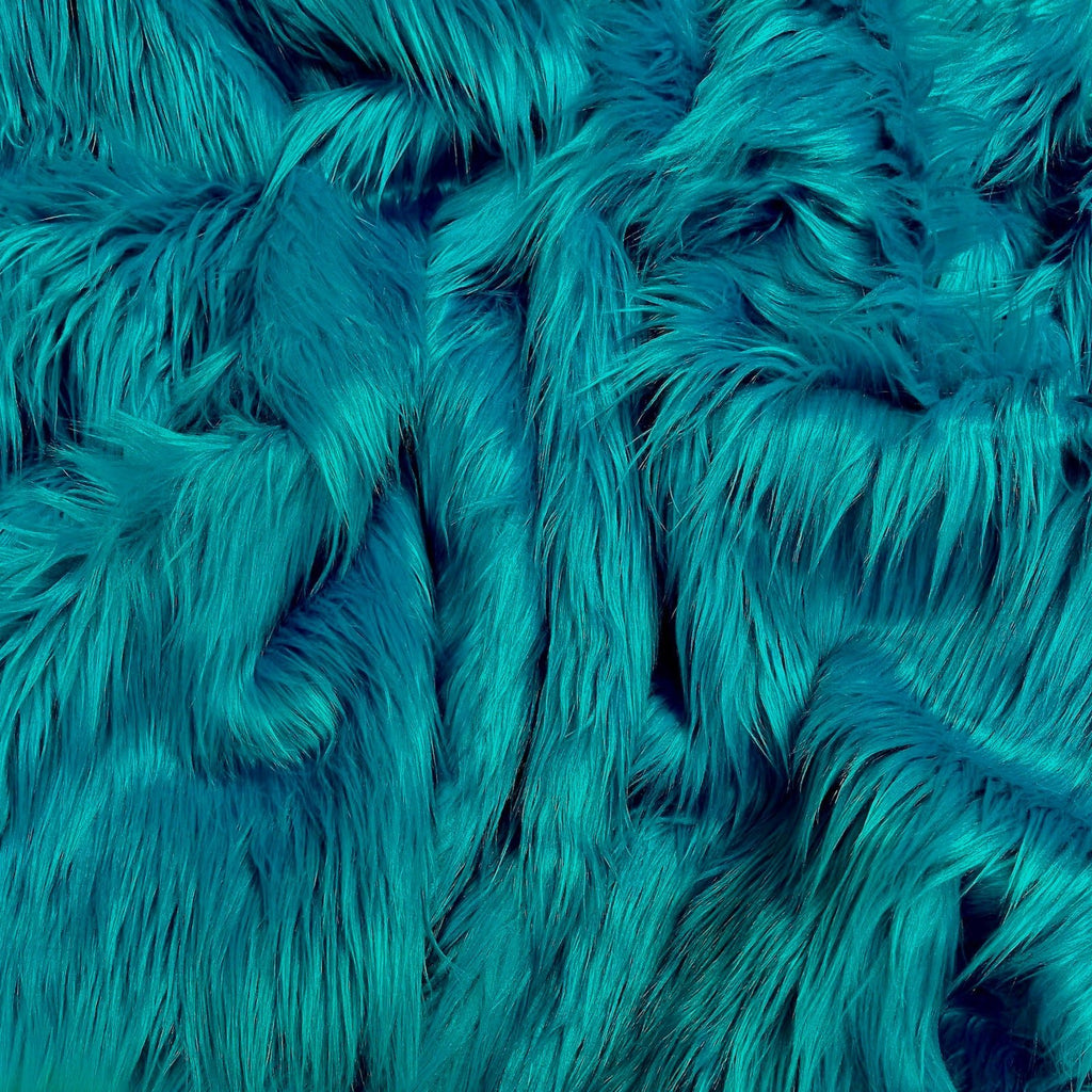Faux Fur Fabric | Fake Fur Fabric | Dark Turquoise - EOVEA