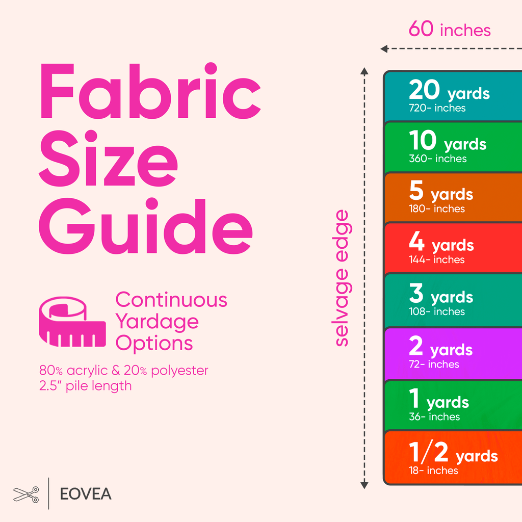 Faux Fur Fabric | Fake Fur Fabric | Fuchsia - EOVEA