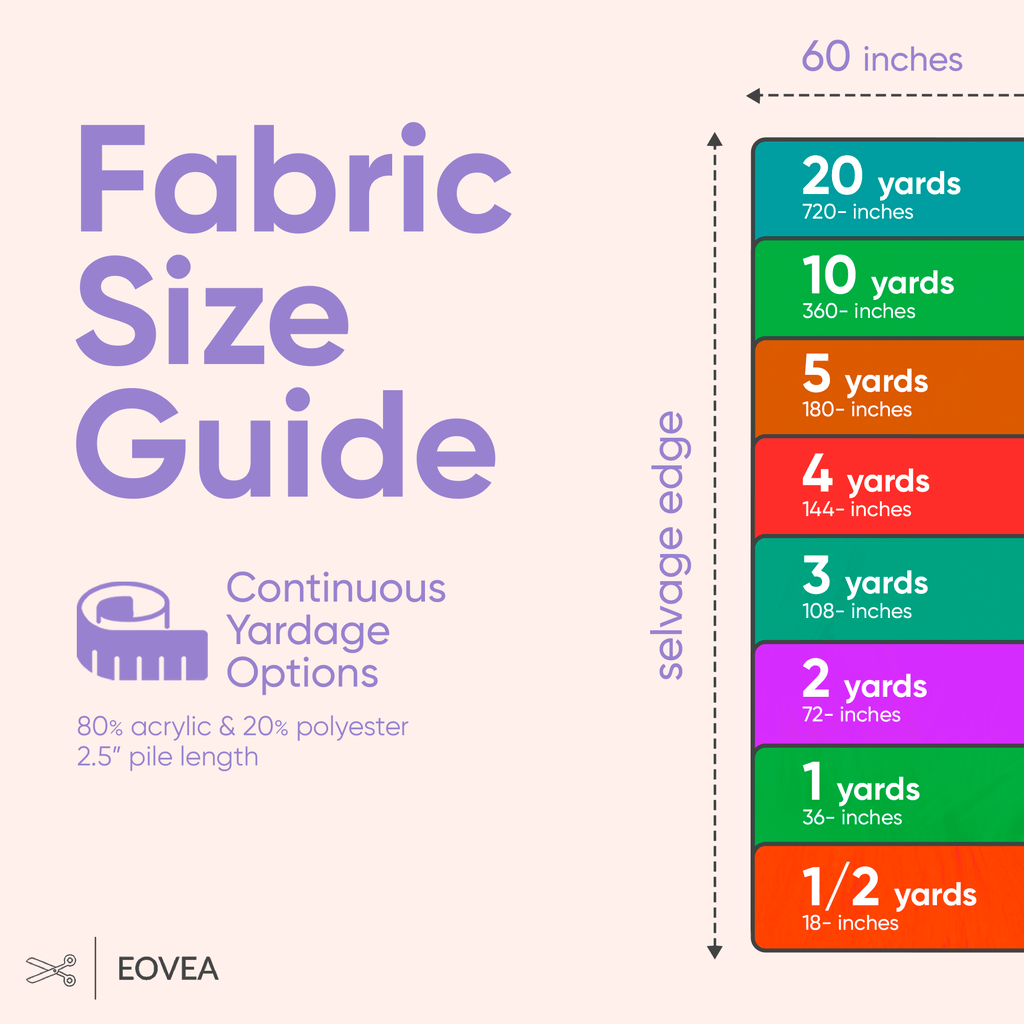 Faux Fur Fabric | Fake Fur Fabric | Lavender - EOVEA