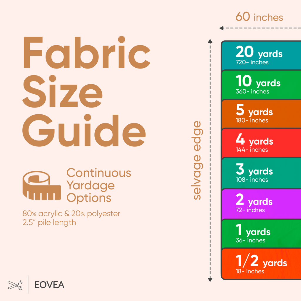 Faux Fur Fabric | Fake Fur Fabric | Light Brown - EOVEA