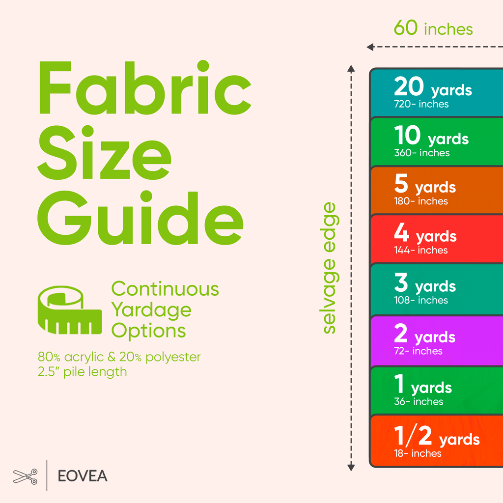 Faux Fur Fabric | Fake Fur Fabric | Lime - EOVEA