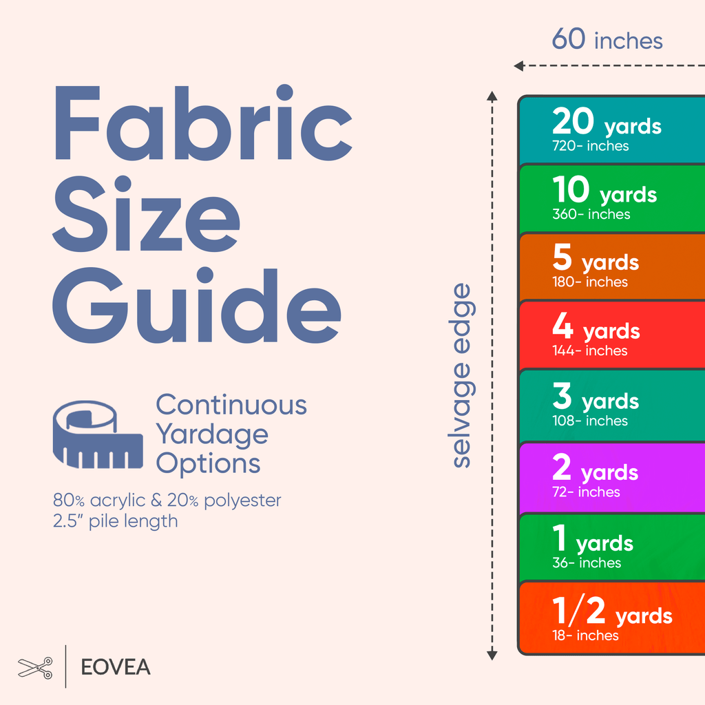 Faux Fur Fabric | Fake Fur Fabric | Navy Blue - EOVEA