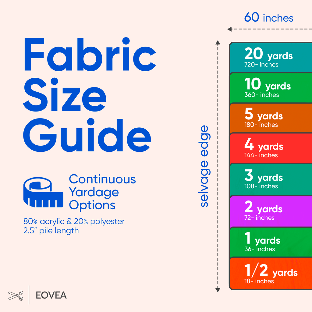 Faux Fur Fabric | Fake Fur Fabric | Royal Blue - EOVEA