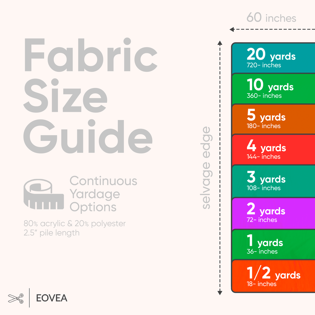 Faux Fur Fabric | Fake Fur Fabric | White - EOVEA