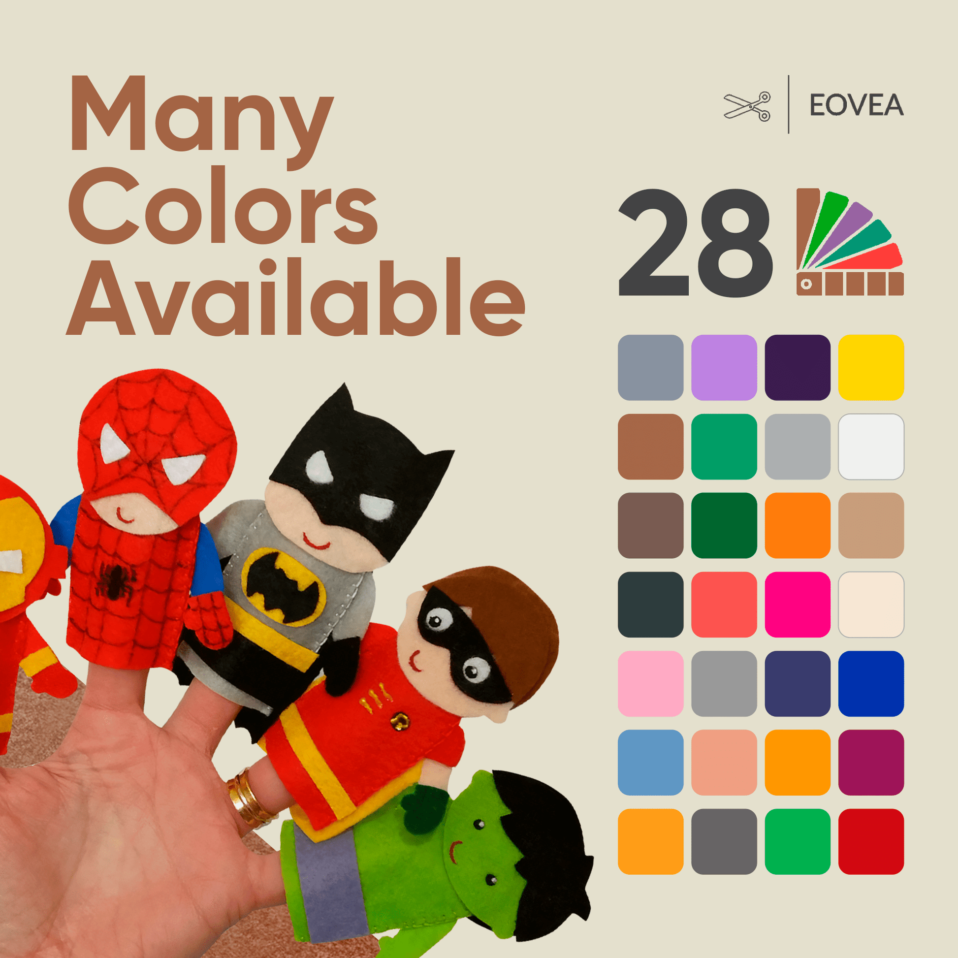 Felt Fabric |  1.6mm Thick Felt By The Yard | Camel - EOVEA