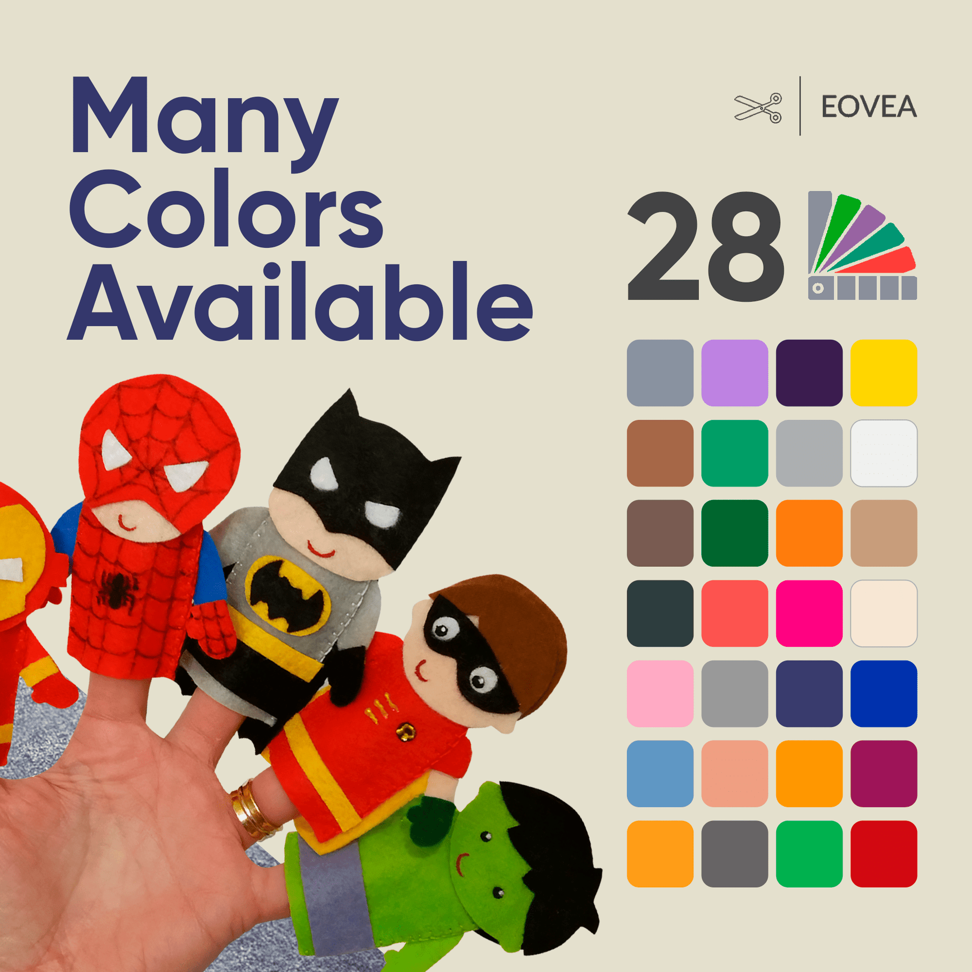 Felt Fabric |  1.6mm Thick Felt By The Yard | Charcoal Grey - EOVEA