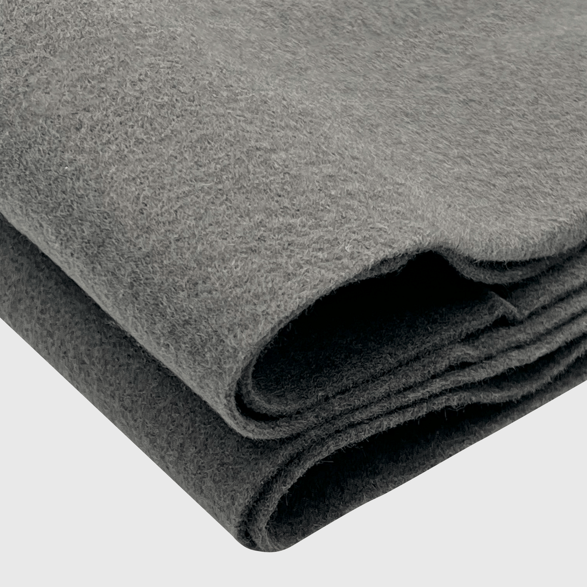 Felt Fabric |  1.6mm Thick Felt By The Yard | Dark Grey - EOVEA