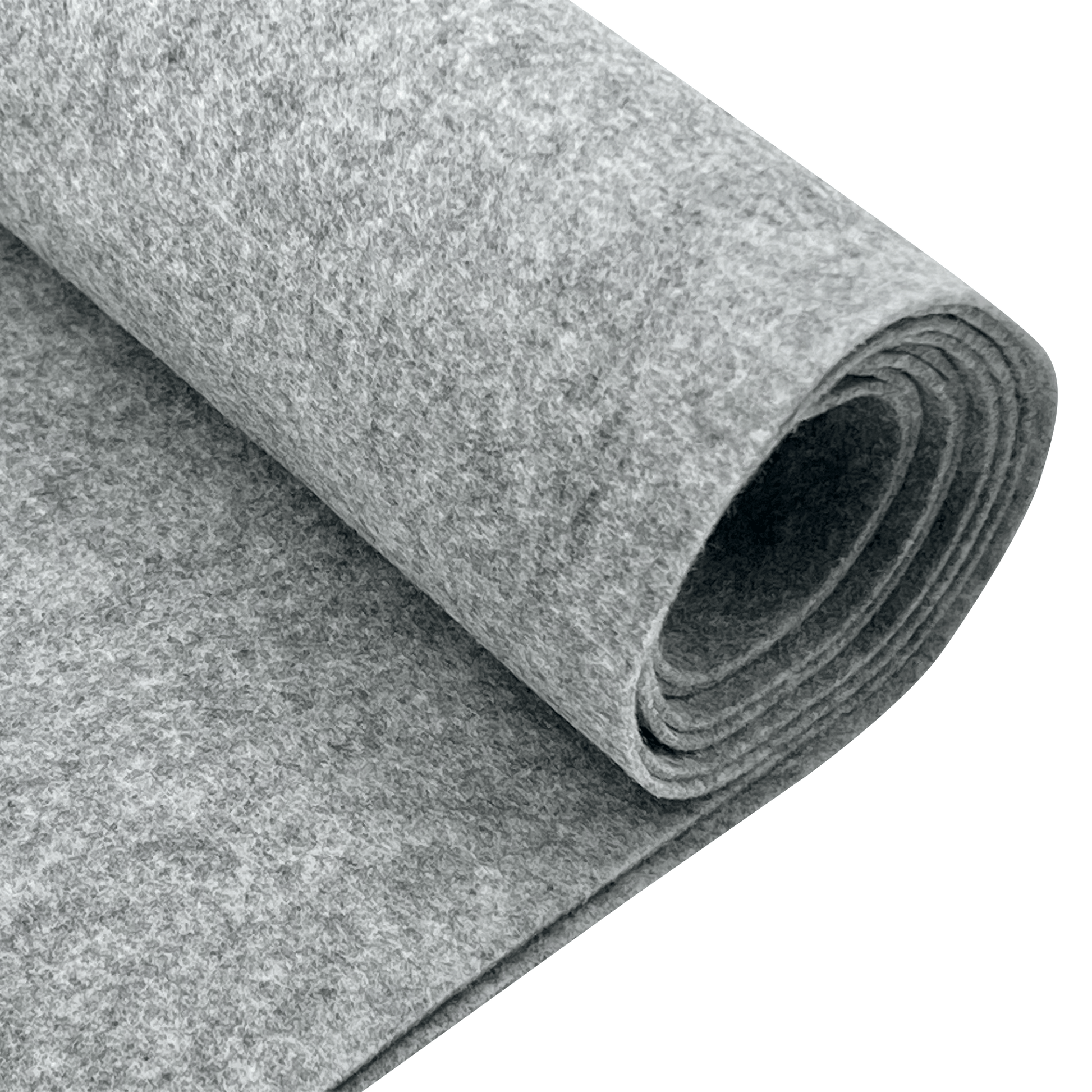 Felt Fabric |  1.6mm Thick Felt By The Yard | Heather Grey - EOVEA