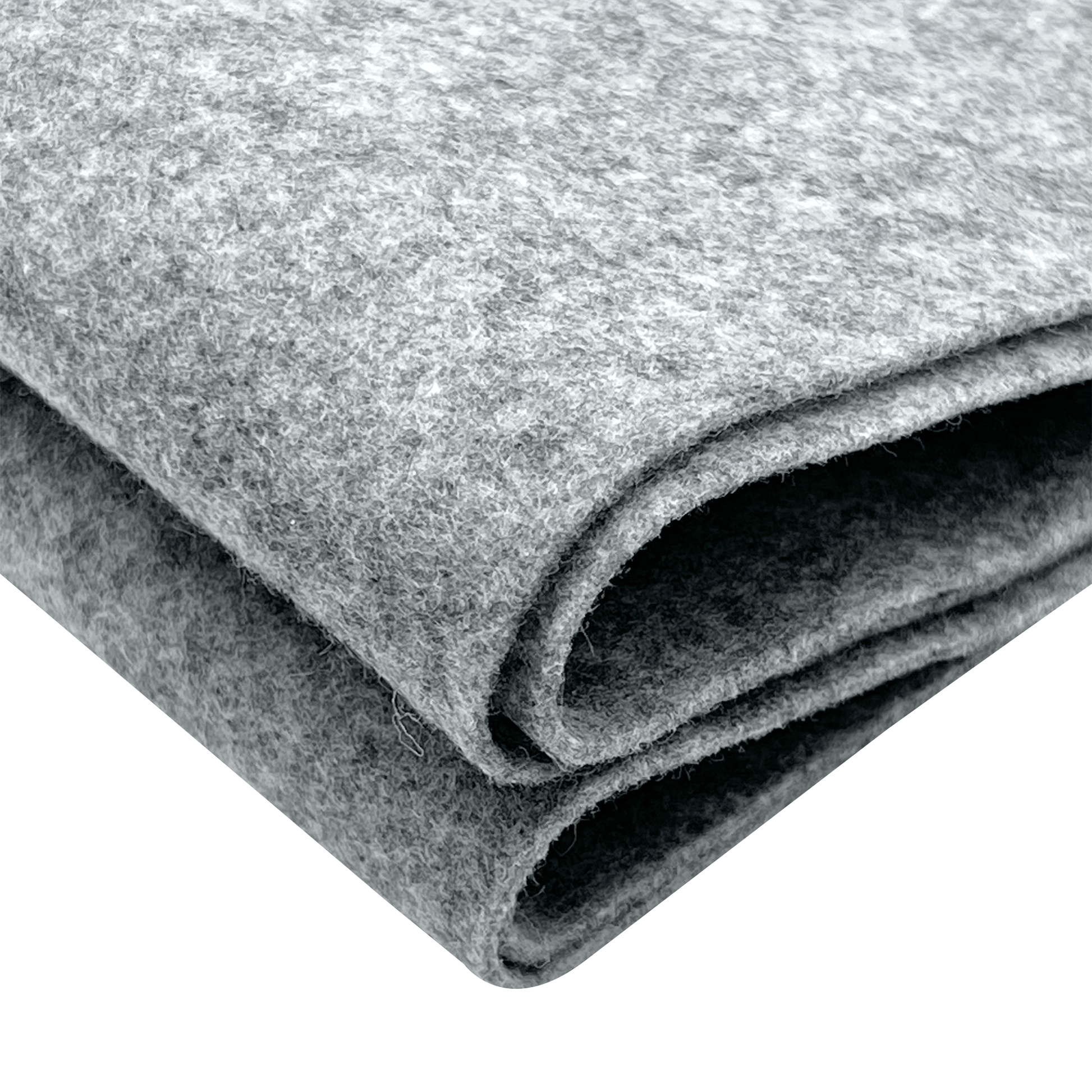 Felt Fabric |  1.6mm Thick Felt By The Yard | Heather Grey - EOVEA