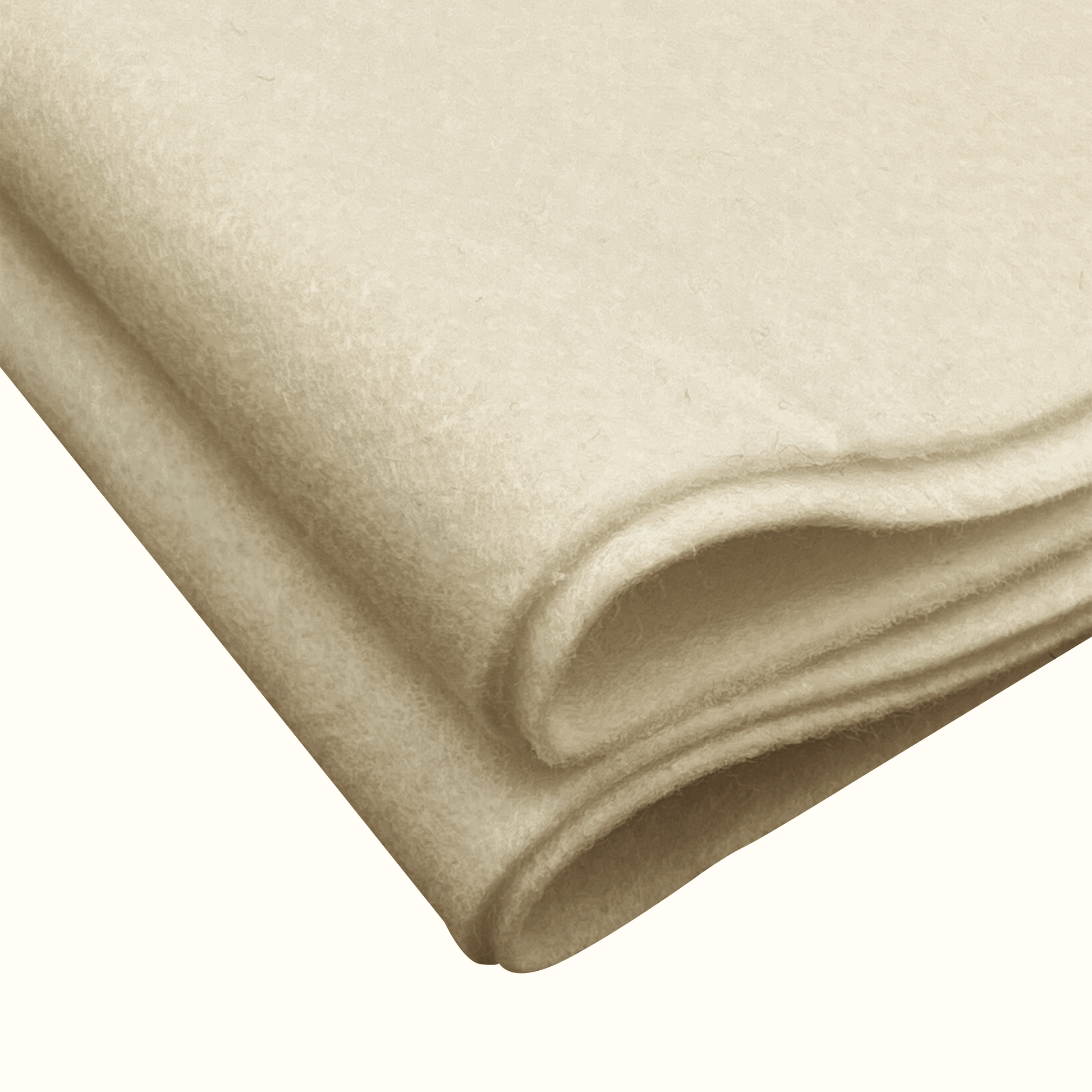 Felt Fabric |  1.6mm Thick Felt By The Yard | Ivory - EOVEA
