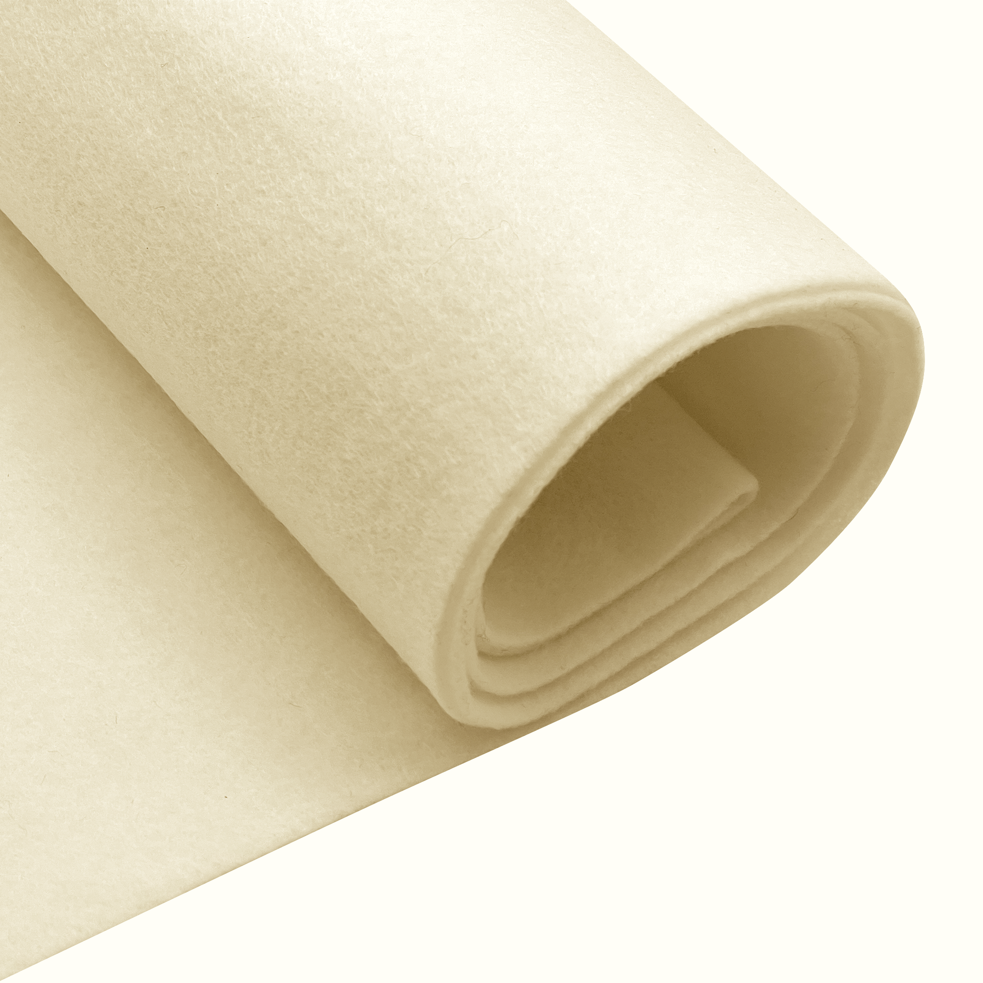 Felt Fabric |  1.6mm Thick Felt By The Yard | Ivory - EOVEA