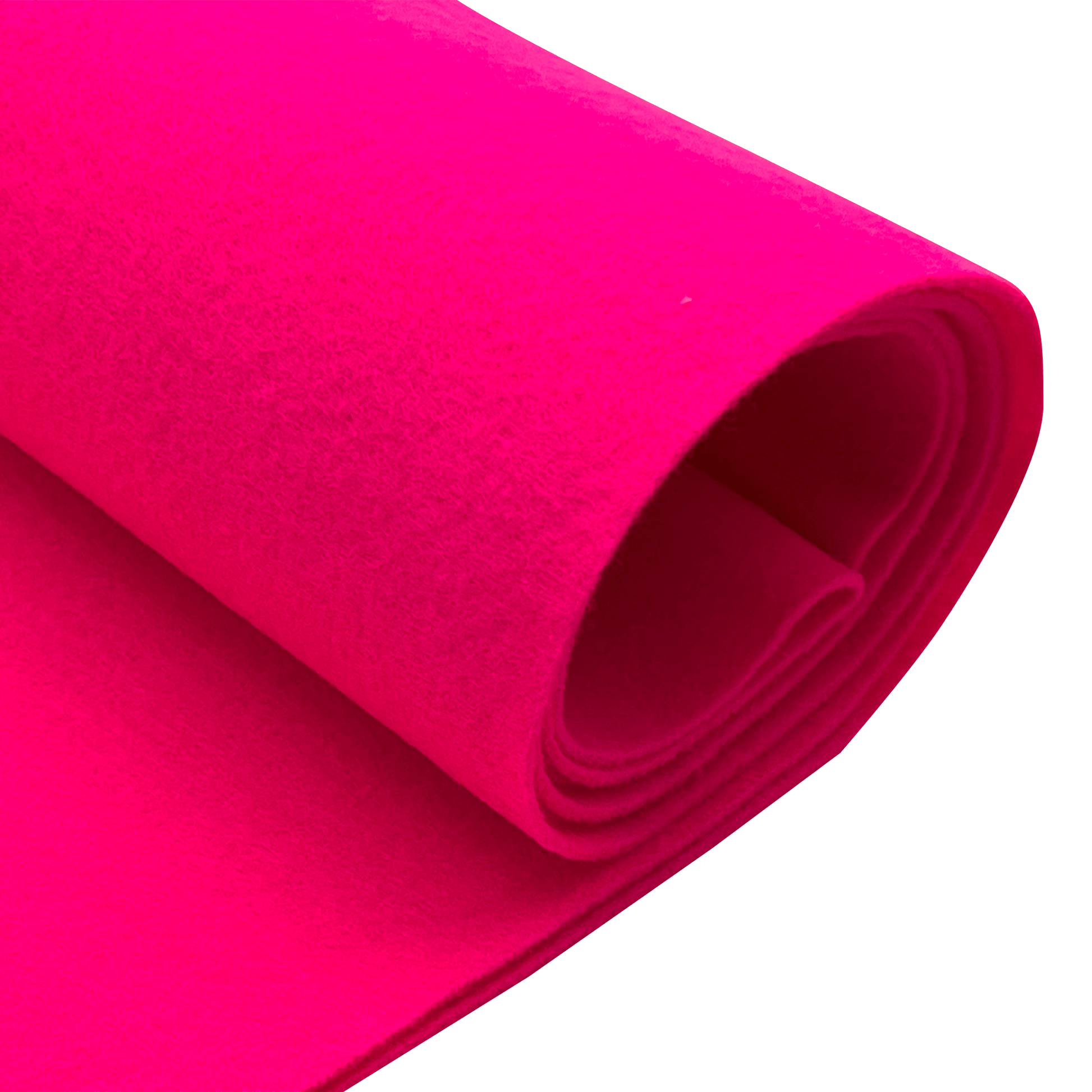 Felt Fabric |  1.6mm Thick Felt By The Yard | Neon Pink - EOVEA