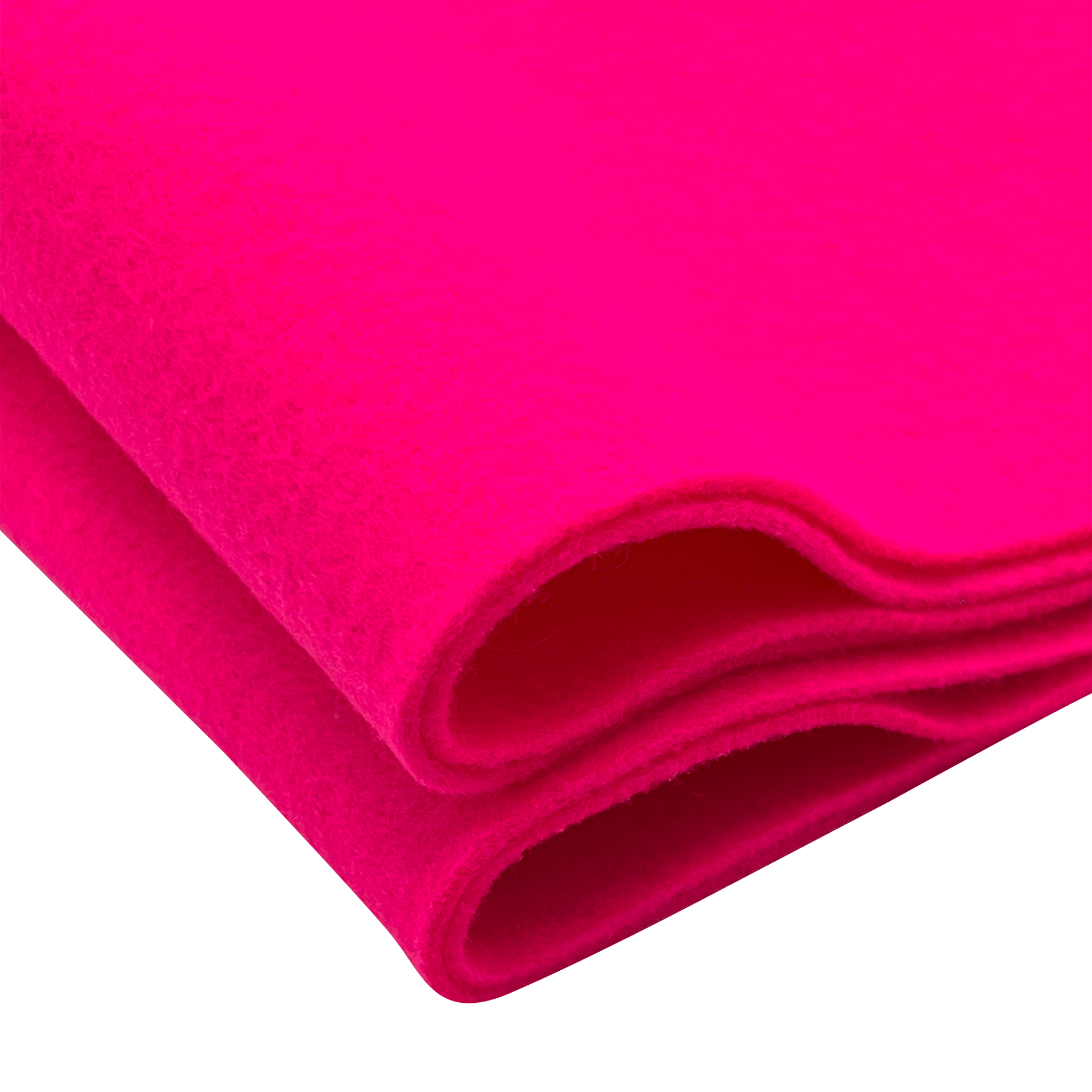 Felt Fabric |  1.6mm Thick Felt By The Yard | Neon Pink - EOVEA