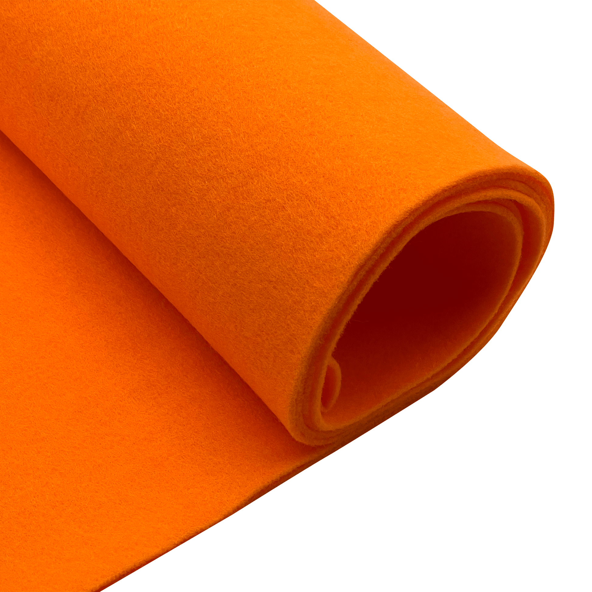 Felt Fabric |  1.6mm Thick Felt By The Yard | Orange - EOVEA