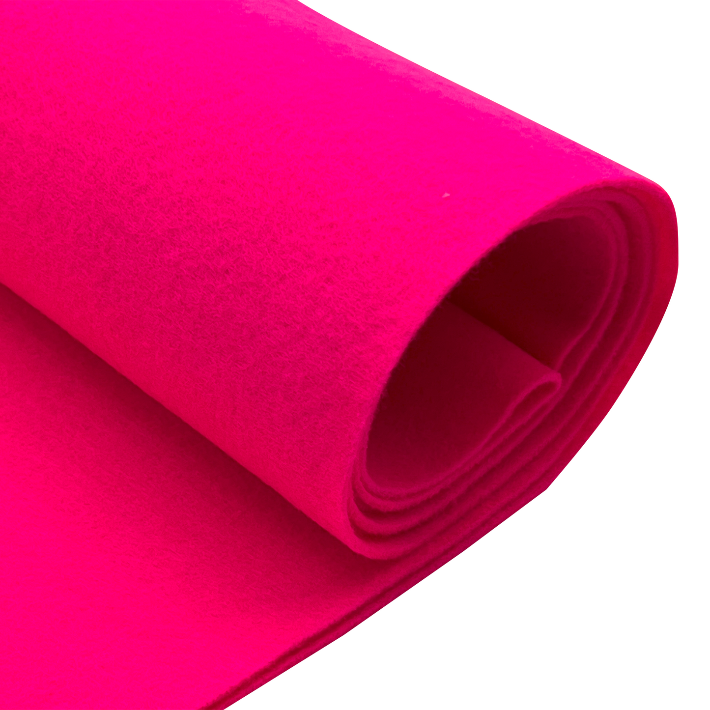 EOVEA | Acrylic Felt Fabric | Neon Pink