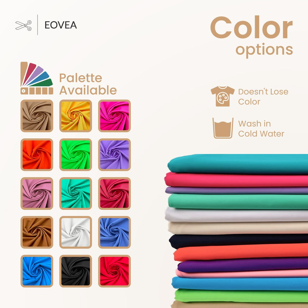 Nylon Spandex Fabric | 4 Way Stretch Swimsuit Fabric | Beige - EOVEA