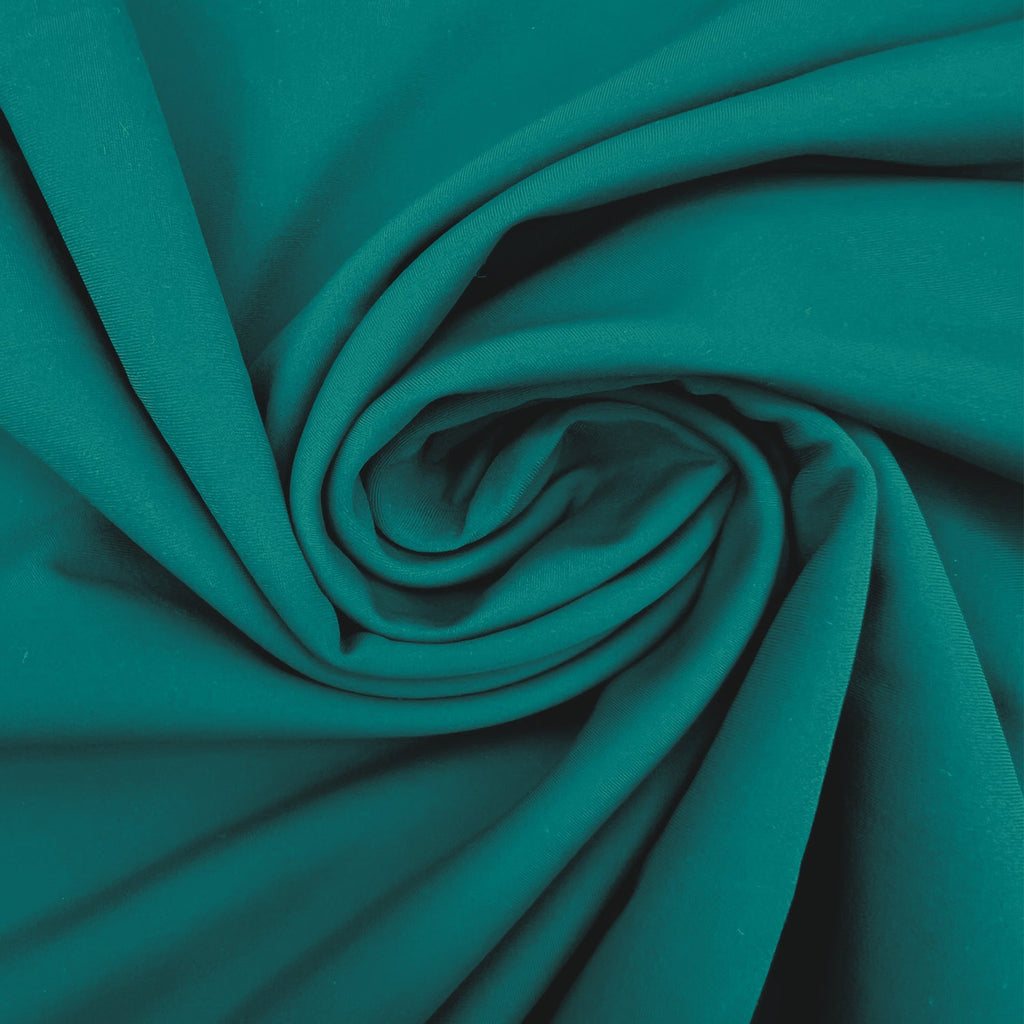 Nylon Spandex Fabric | 4 Way Stretch Swimsuit Fabric | Deep Peacock - EOVEA