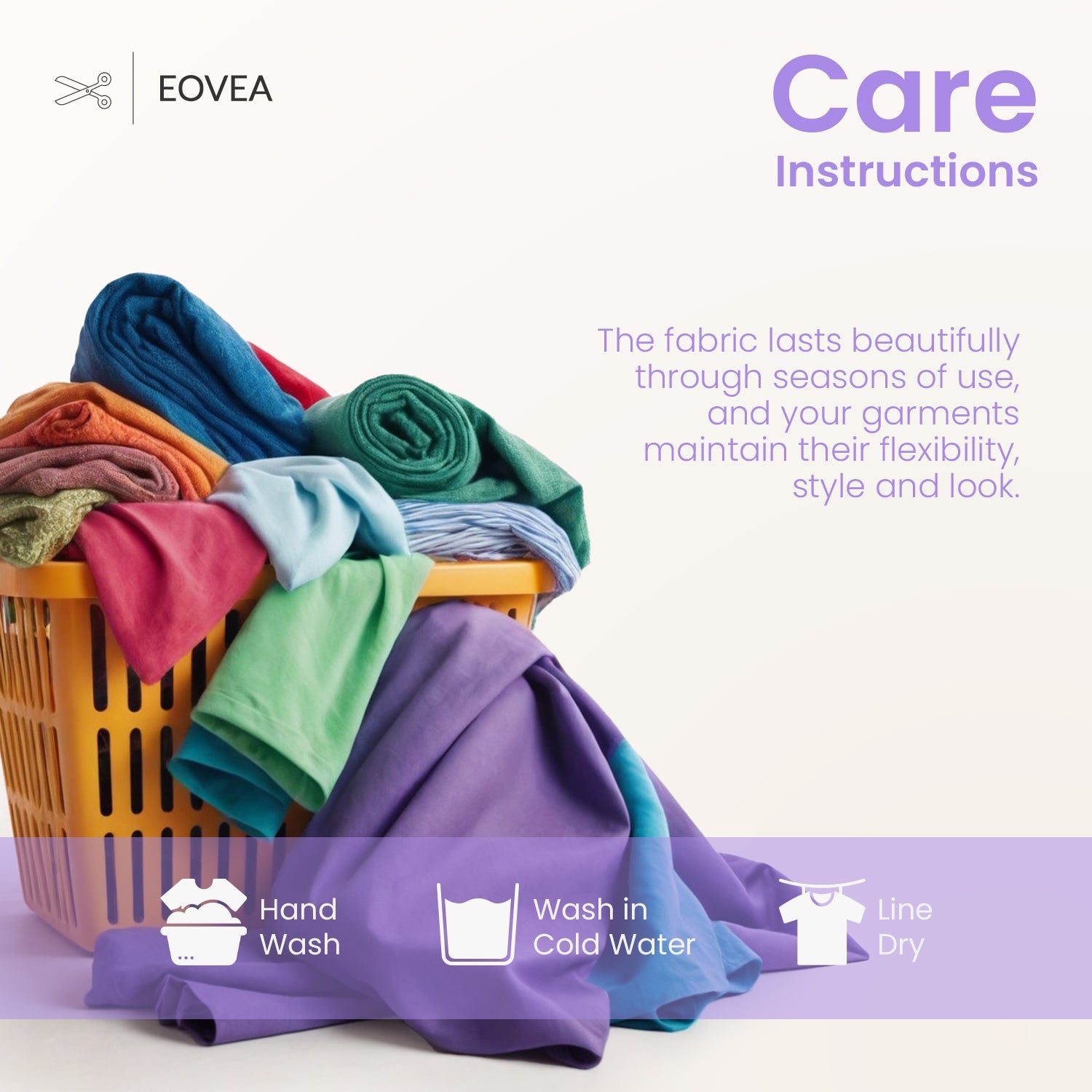 Nylon Spandex Fabric | 4 Way Stretch Swimsuit Fabric | Light Purple - EOVEA