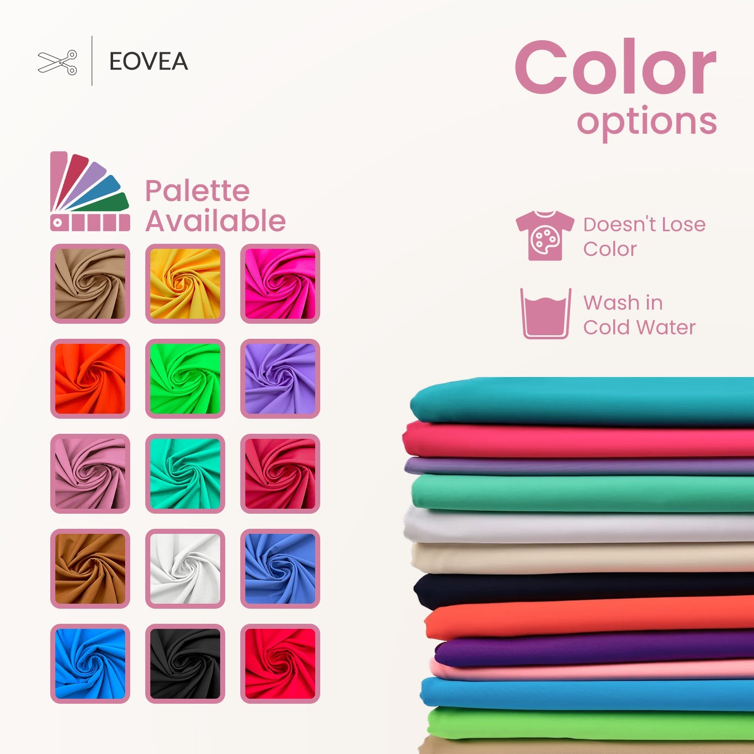 Nylon Spandex Fabric | 4 Way Stretch Swimsuit Fabric| Orchid Smoke - EOVEA