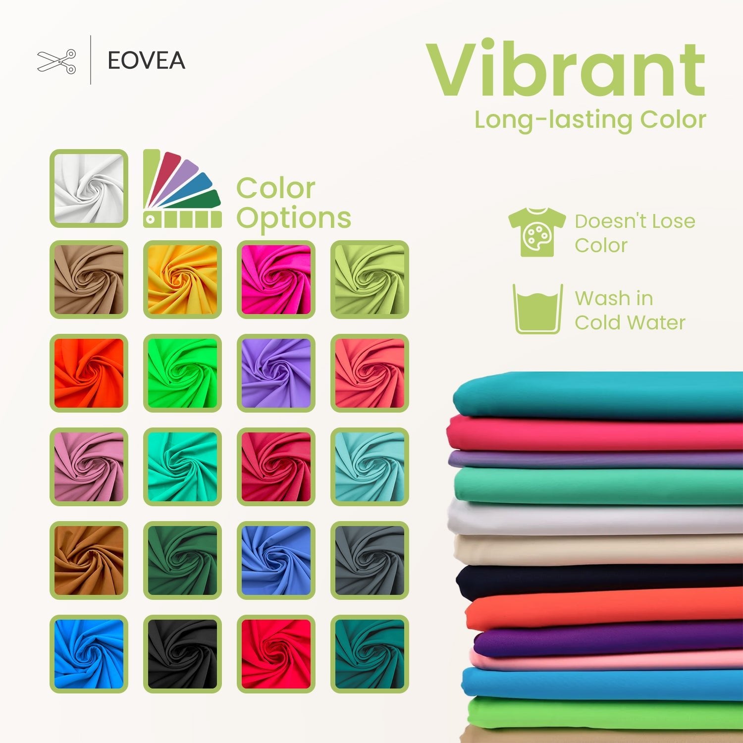 Nylon Spandex Fabric | 4 Way Stretch Swimsuit Fabric | Sherbet - EOVEA
