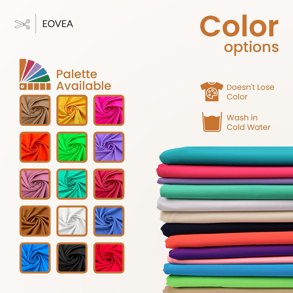 Nylon Spandex Fabric | 4 Way Stretch Swimsuit Fabric | Toasted Nut - EOVEA